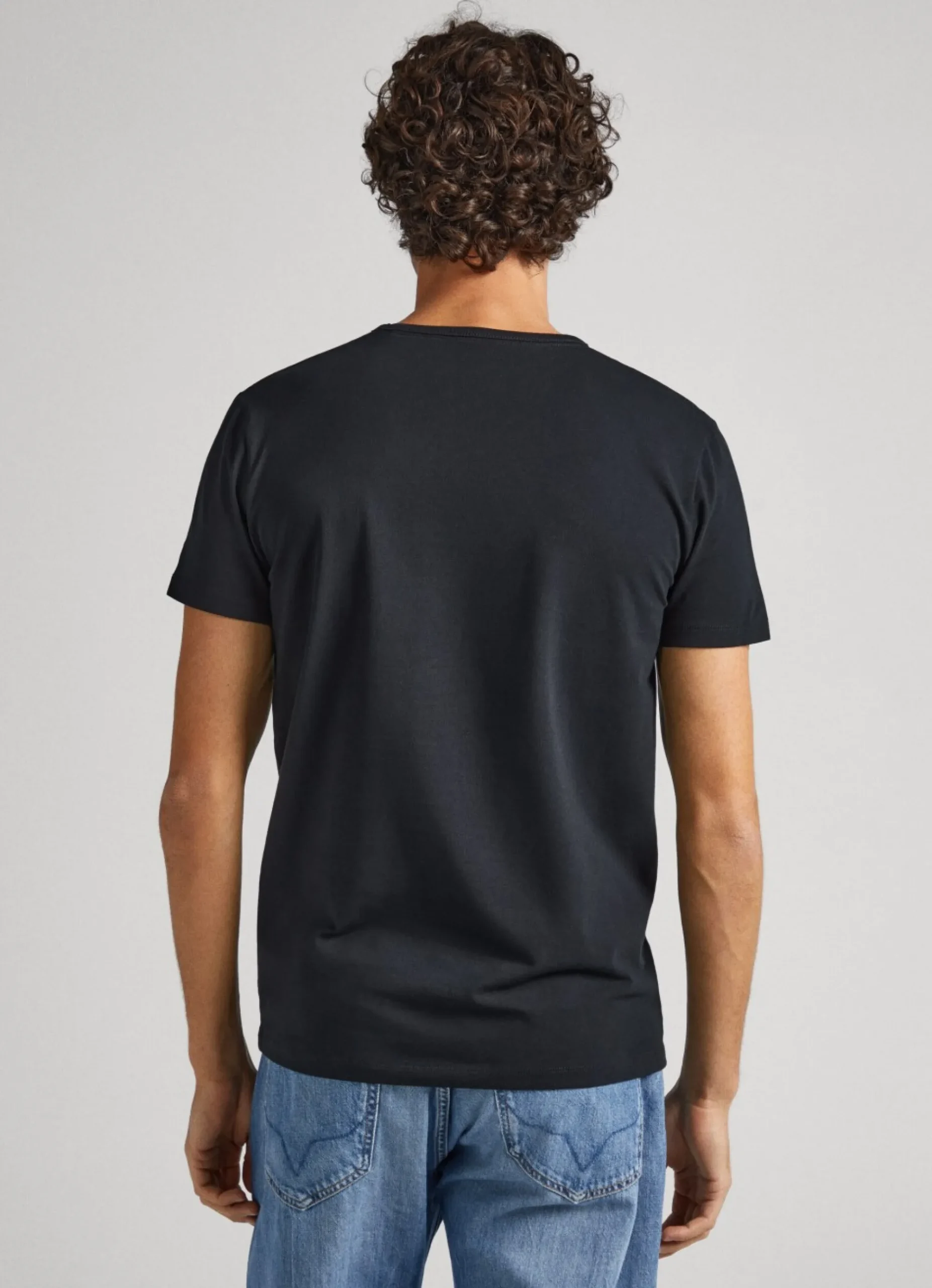Homem Pepe Jeans T-Shirts>T-Shirt De Algodao Logo Estampado