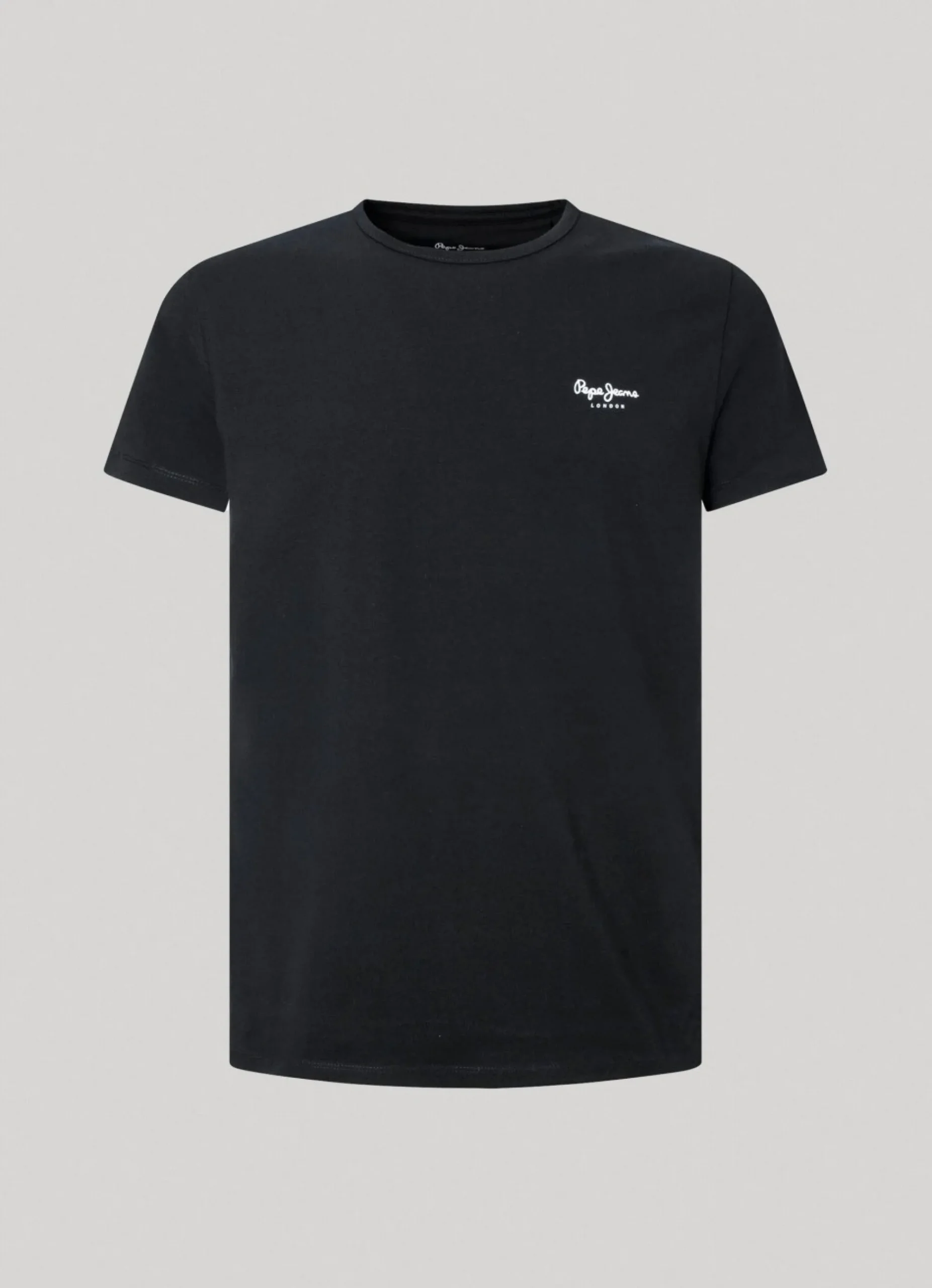 Homem Pepe Jeans T-Shirts>T-Shirt De Algodao Logo Estampado