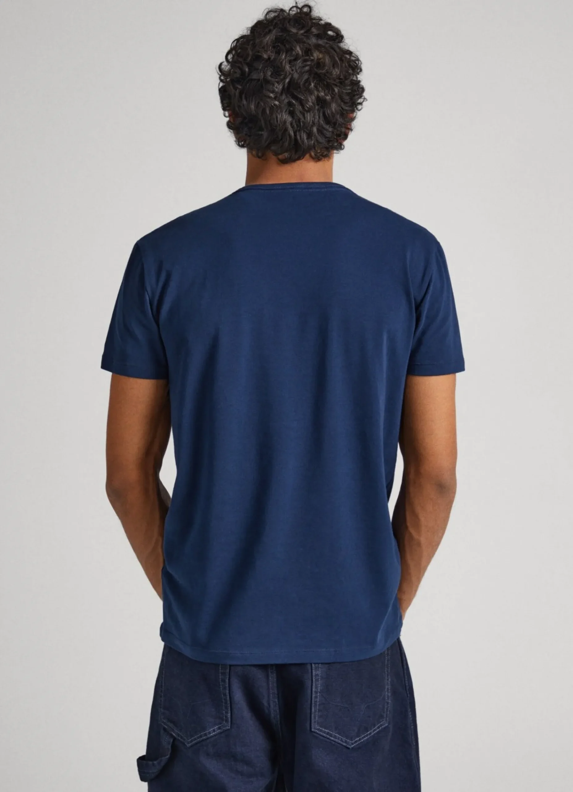Homem Pepe Jeans T-Shirts>T-Shirt De Algodao Logo Estampado