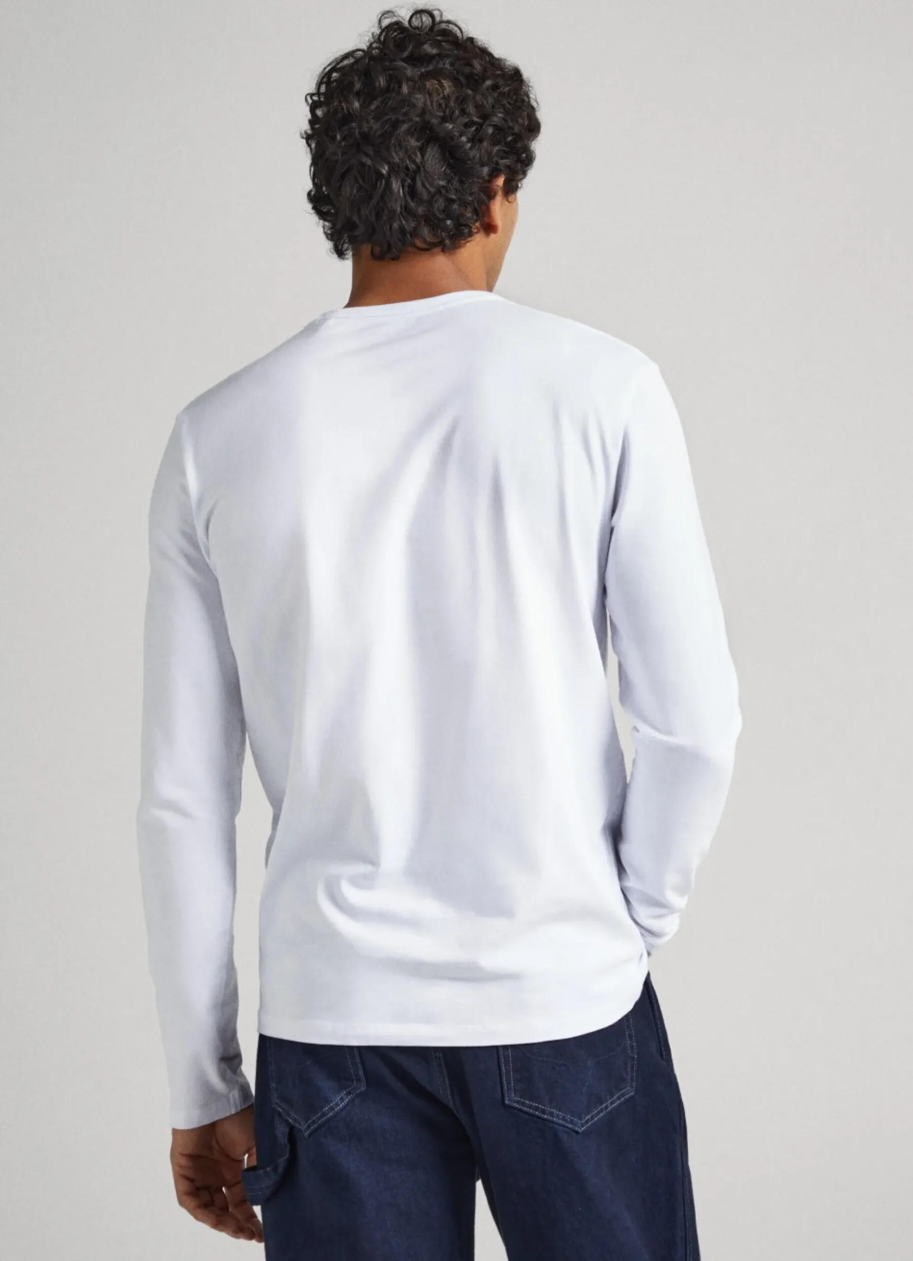 Homem Pepe Jeans T-Shirts>T-Shirt De Algodao Manga Comprida