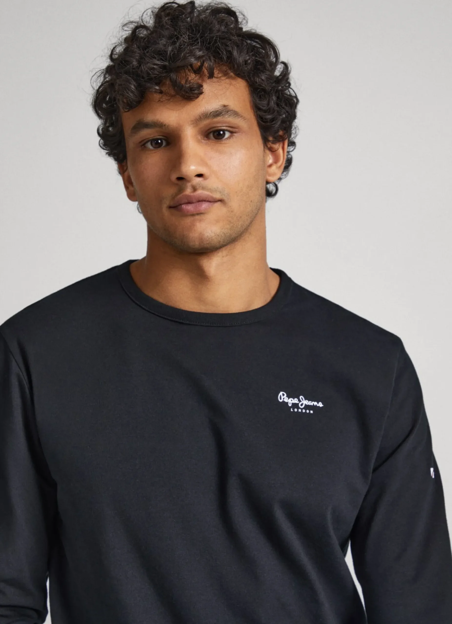 Homem Pepe Jeans T-Shirts>T-Shirt De Algodao Manga Comprida