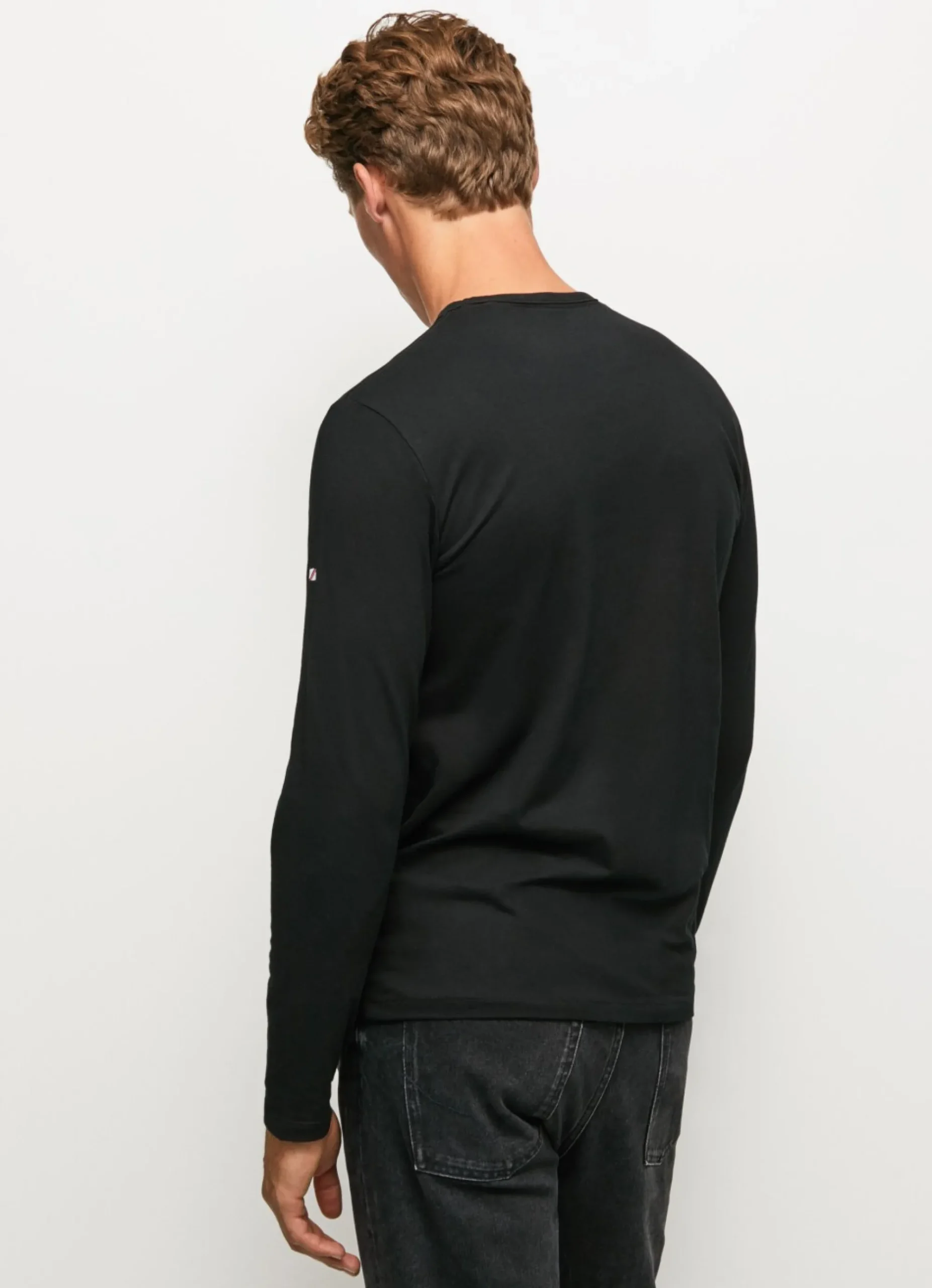 Homem Pepe Jeans T-Shirts>T-Shirt De Algodao Manga Comprida