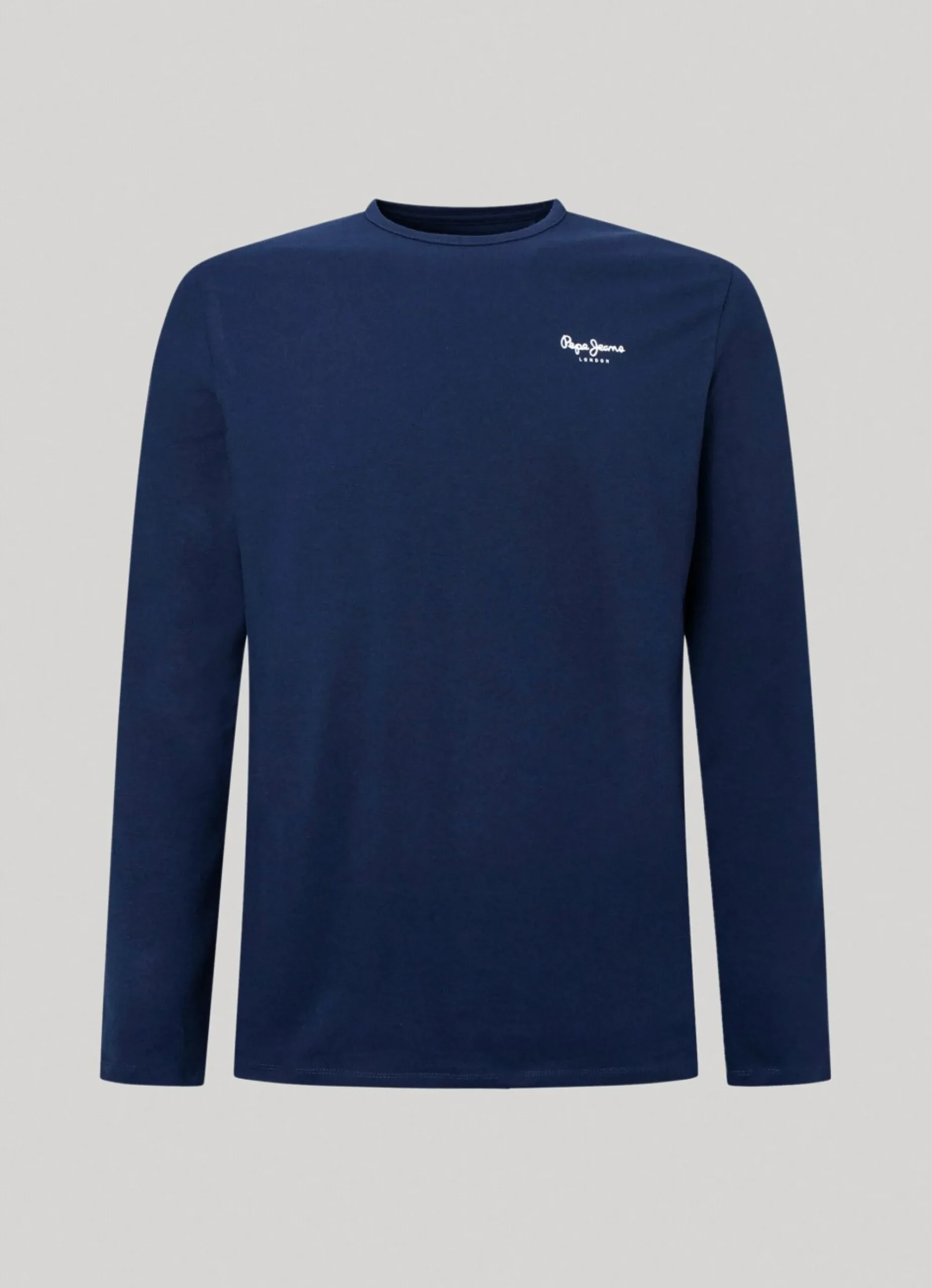 Homem Pepe Jeans T-Shirts>T-Shirt De Algodao Manga Comprida