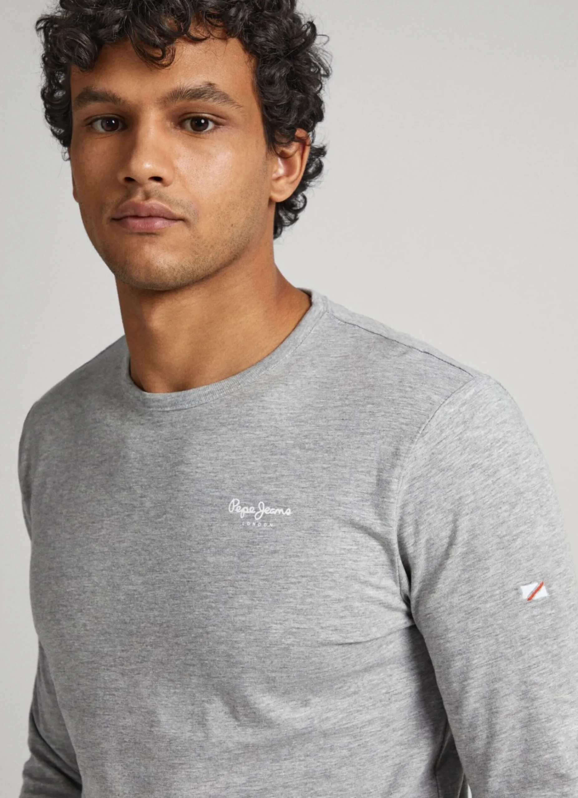 Homem Pepe Jeans T-Shirts>T-Shirt De Algodao Manga Comprida