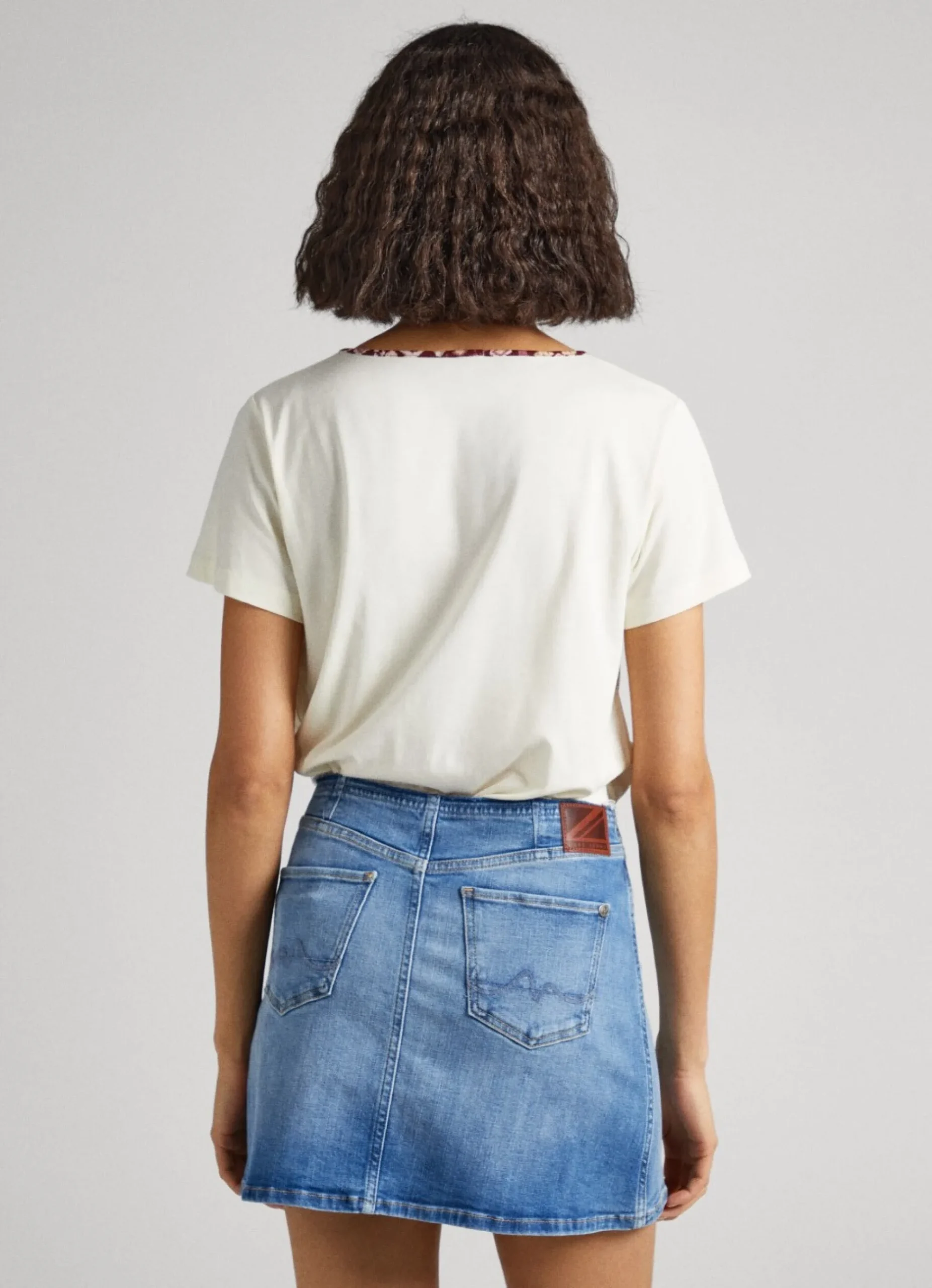 Mulher Pepe Jeans T-Shirts>T-Shirt Decote Em V Fluida