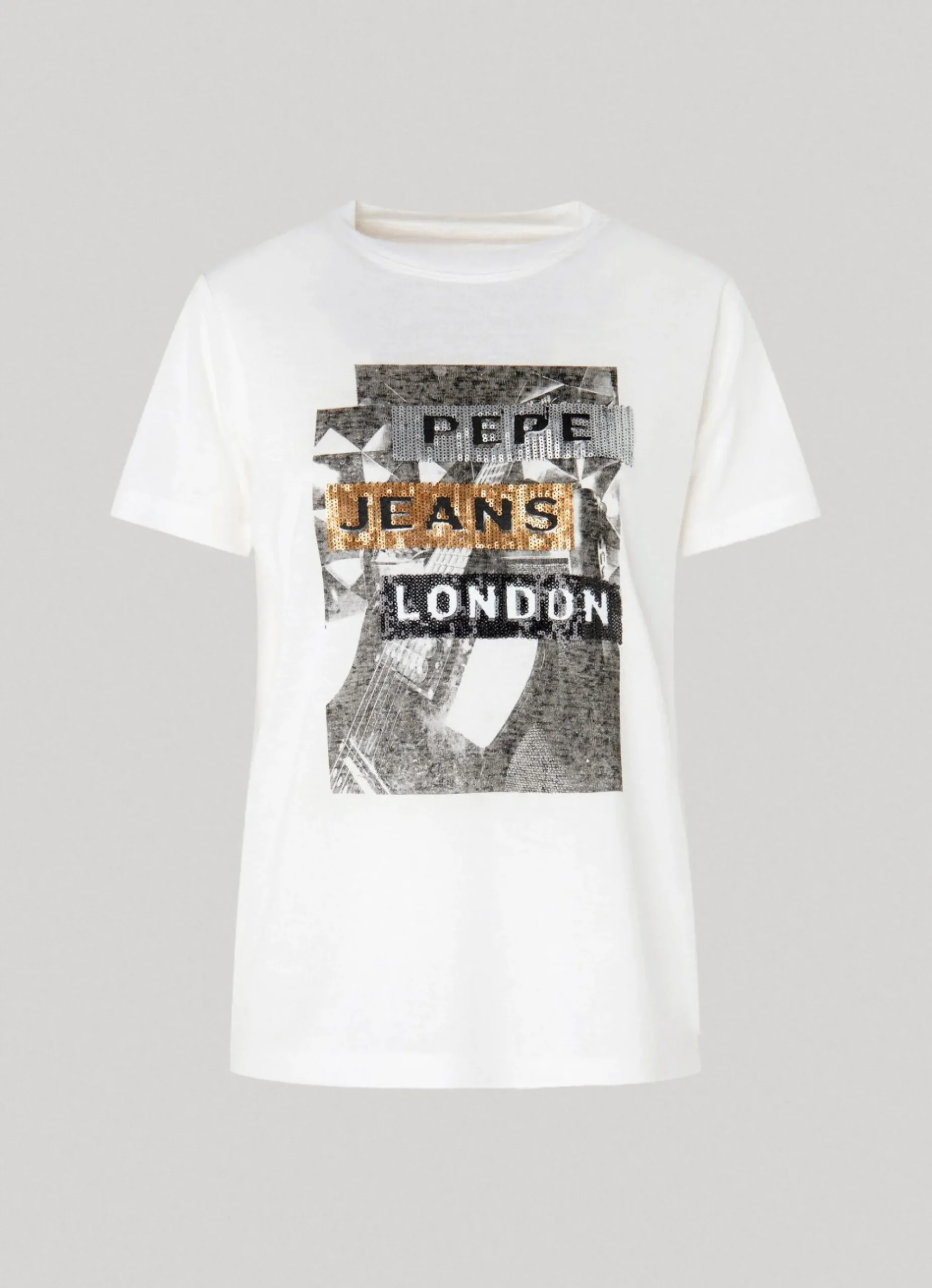 Mulher Pepe Jeans T-Shirts>T-Shirt Estampado Fotografico