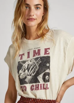 Mulher Pepe Jeans T-Shirts><noscript><img width=