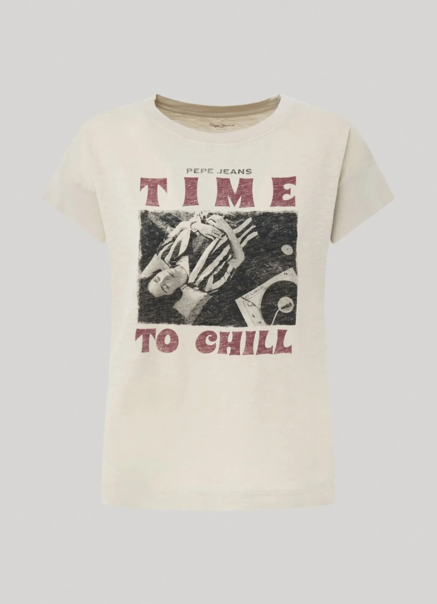 Mulher Pepe Jeans T-Shirts>T-Shirt Estampado Fotografico