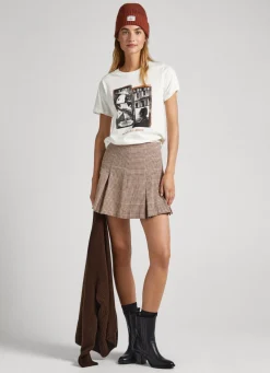 Mulher Pepe Jeans T-Shirts>T-Shirt Estampado Fotografico