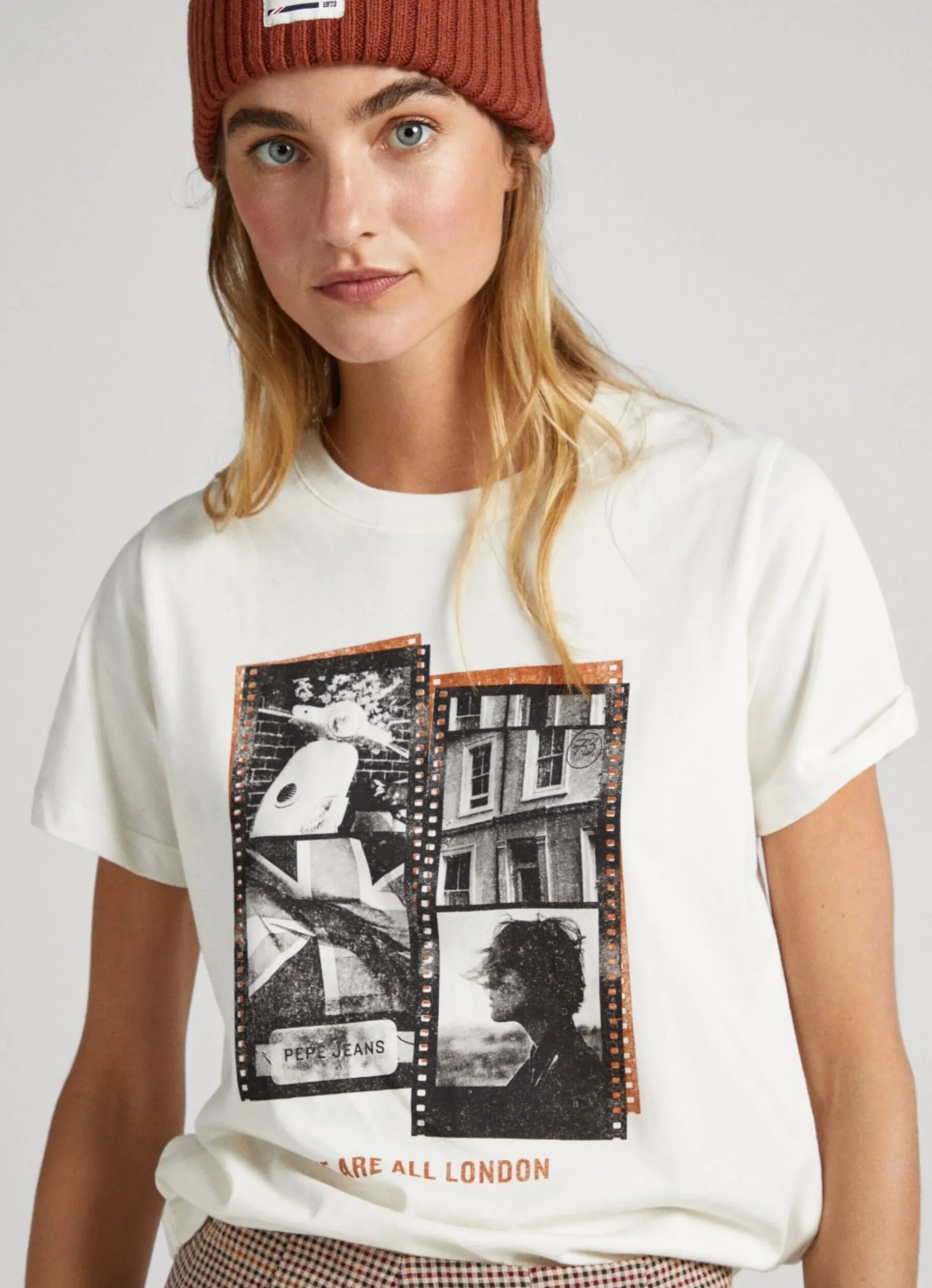 Mulher Pepe Jeans T-Shirts>T-Shirt Estampado Fotografico