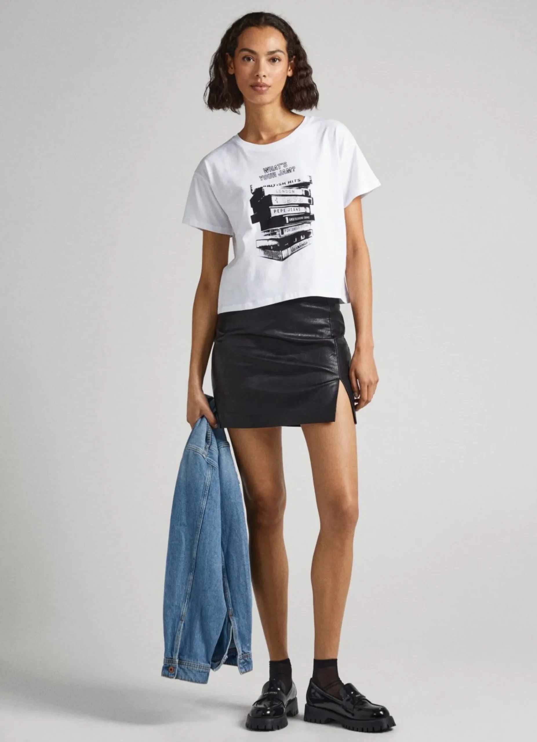 Mulher Pepe Jeans T-Shirts>T-Shirt Estampado Fotografico