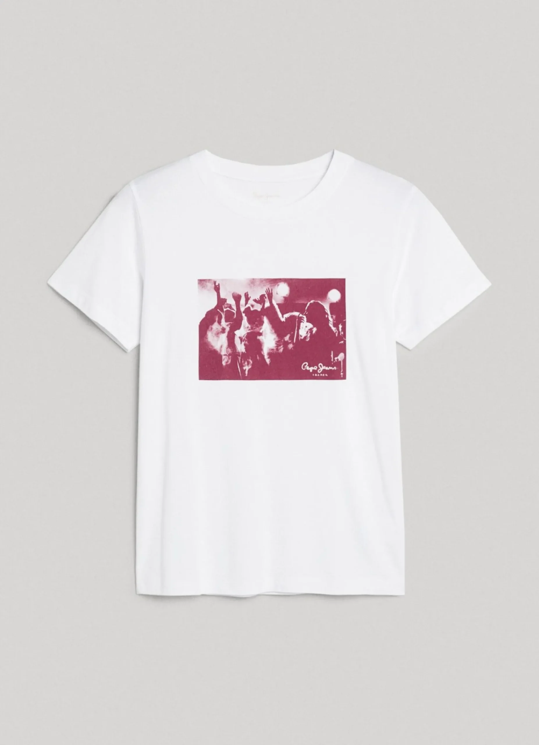 Mulher Pepe Jeans T-Shirts>T-Shirt Estampado Fotografico