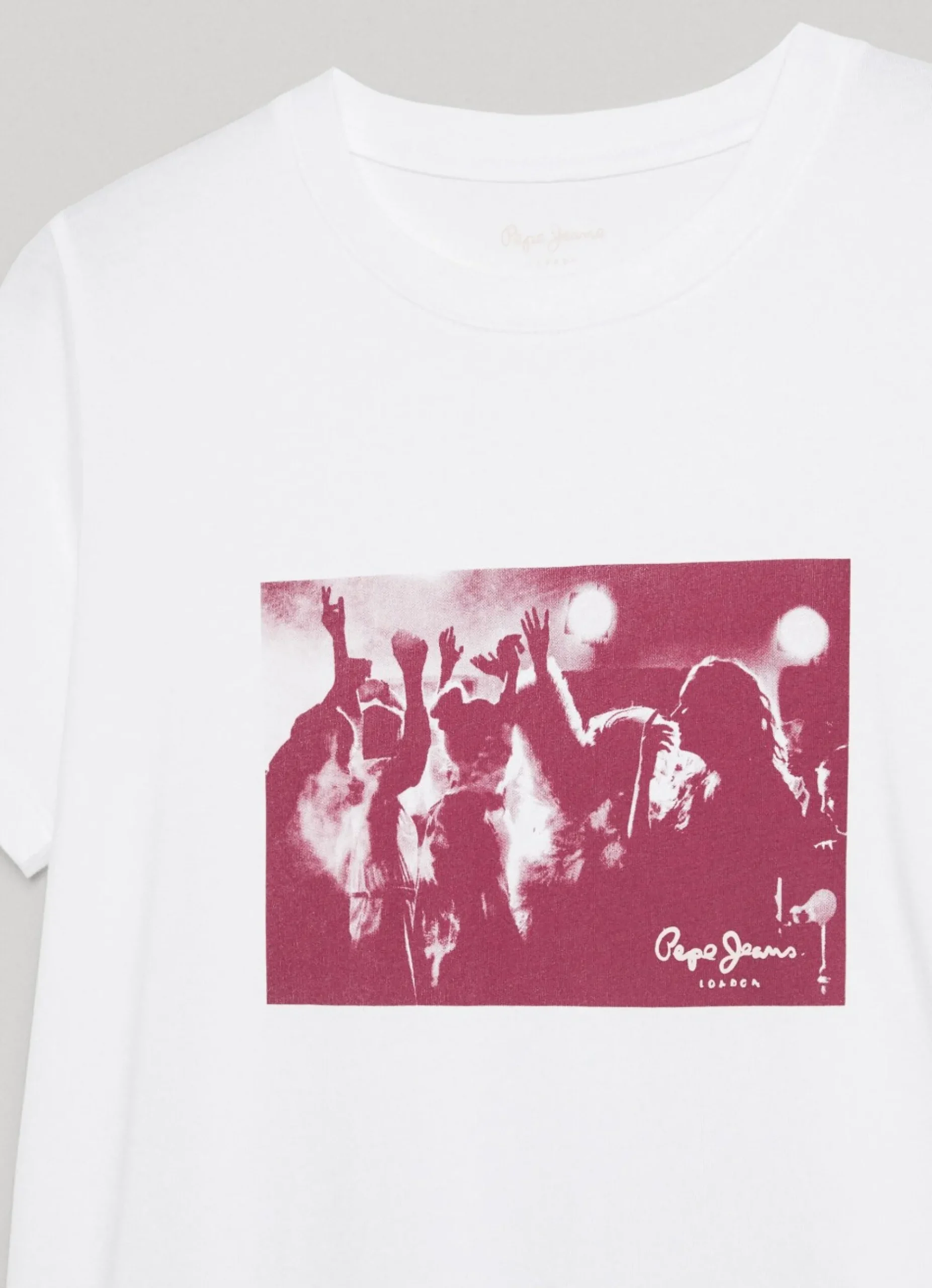 Mulher Pepe Jeans T-Shirts>T-Shirt Estampado Fotografico