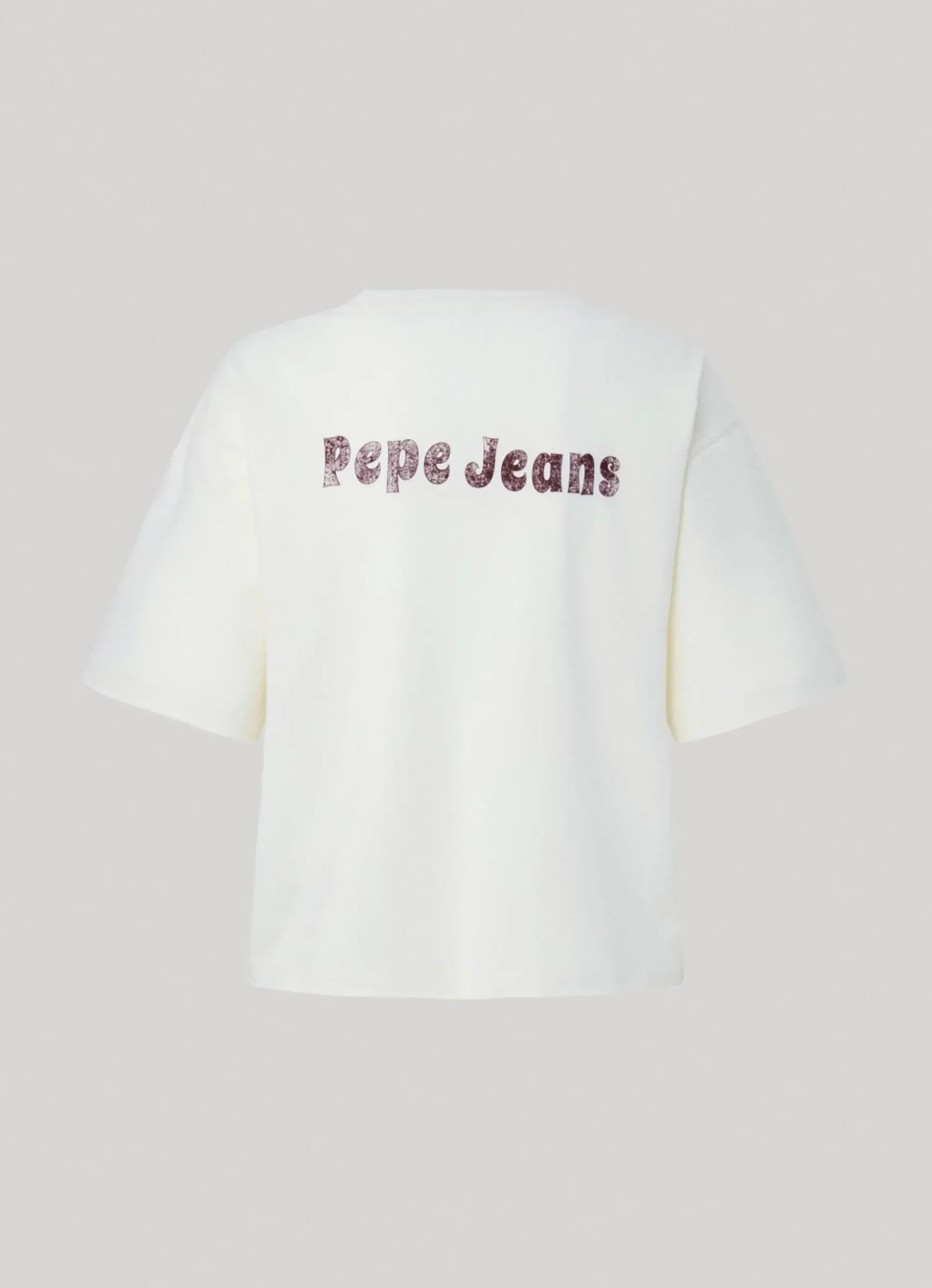 Mulher Pepe Jeans T-Shirts>T-Shirt Estampado Glitter