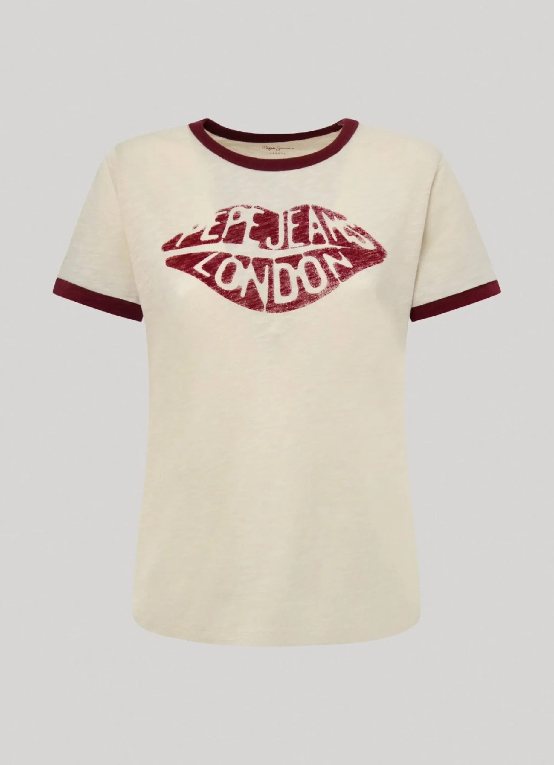 Mulher Pepe Jeans T-Shirts>T-Shirt Estampado Labios