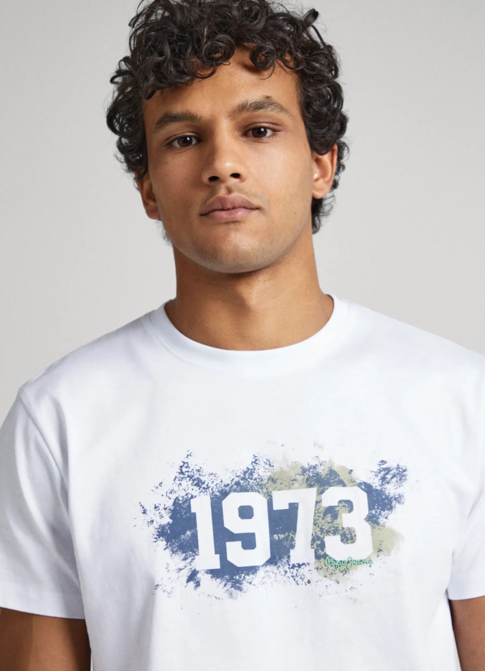 Homem Pepe Jeans T-Shirts>T-Shirt Logo 1973 Estampado