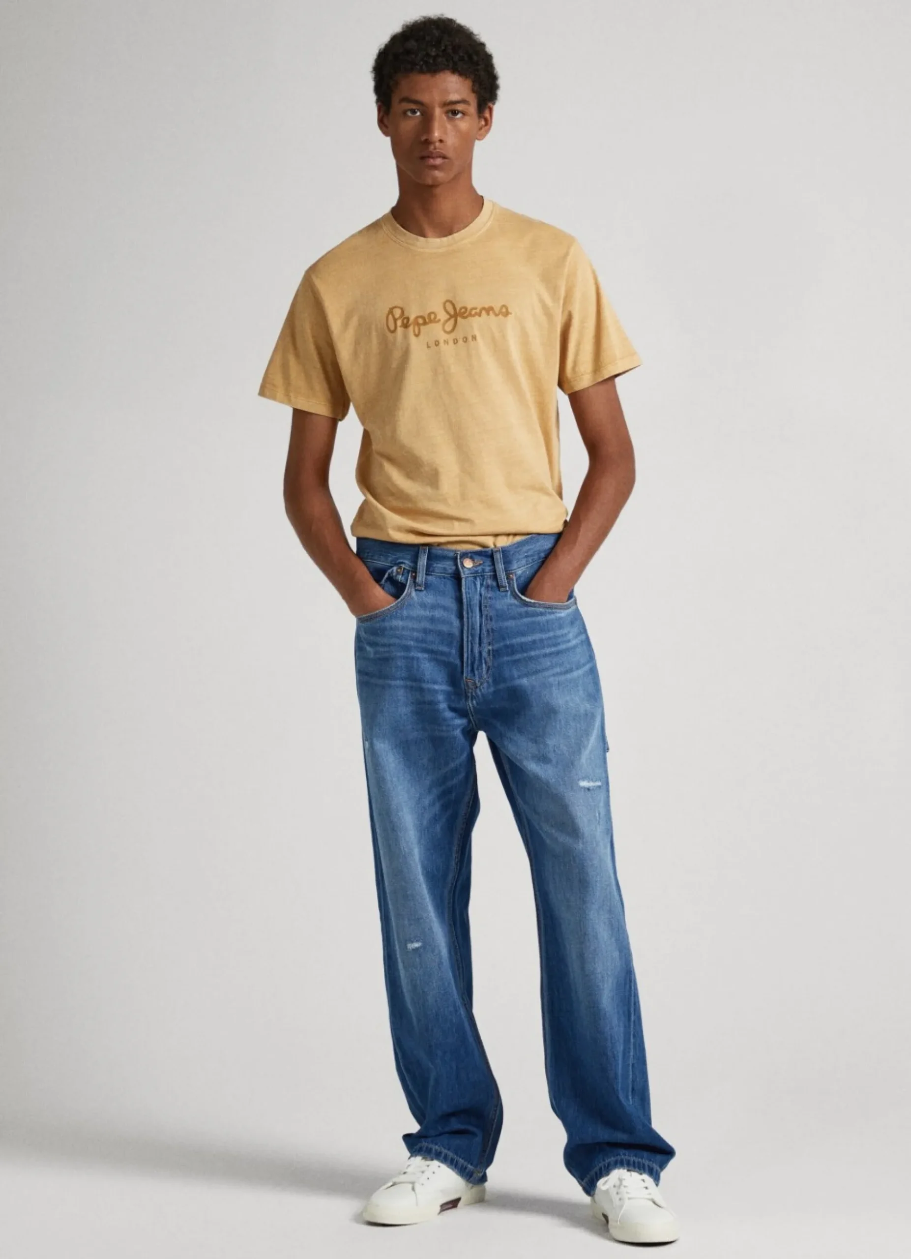 Homem Pepe Jeans T-Shirts>T-Shirt Logo Estampado