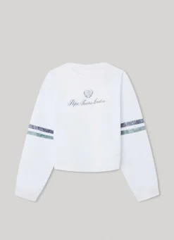 Rapariga Pepe Jeans Camisas E T-Shirts>T-Shirt Logo Estampado