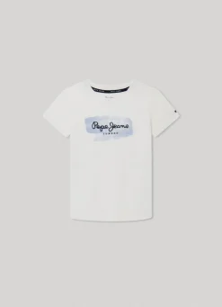 Rapaz Pepe Jeans T-Shirts>T-Shirt Logo Estampado