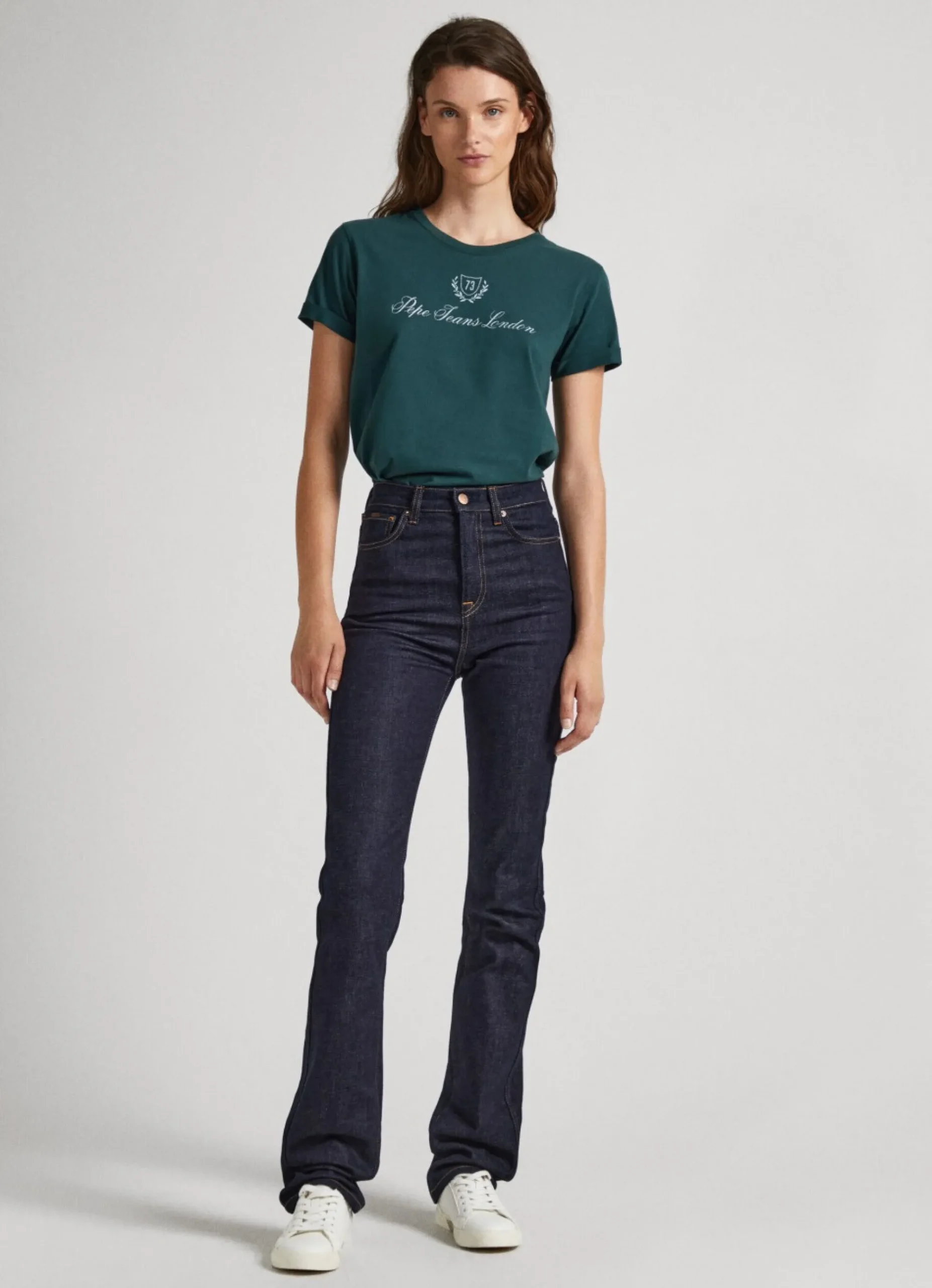 Mulher Pepe Jeans T-Shirts>T-Shirt Logo Estampado