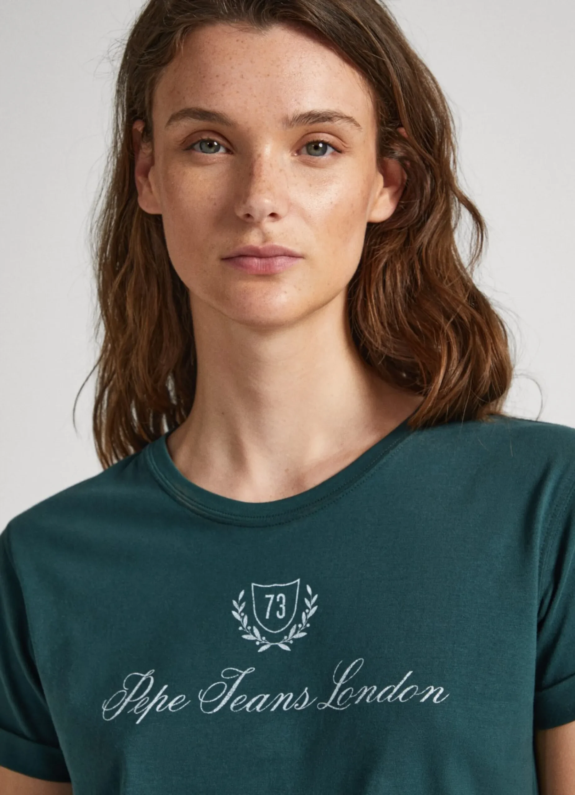 Mulher Pepe Jeans T-Shirts>T-Shirt Logo Estampado