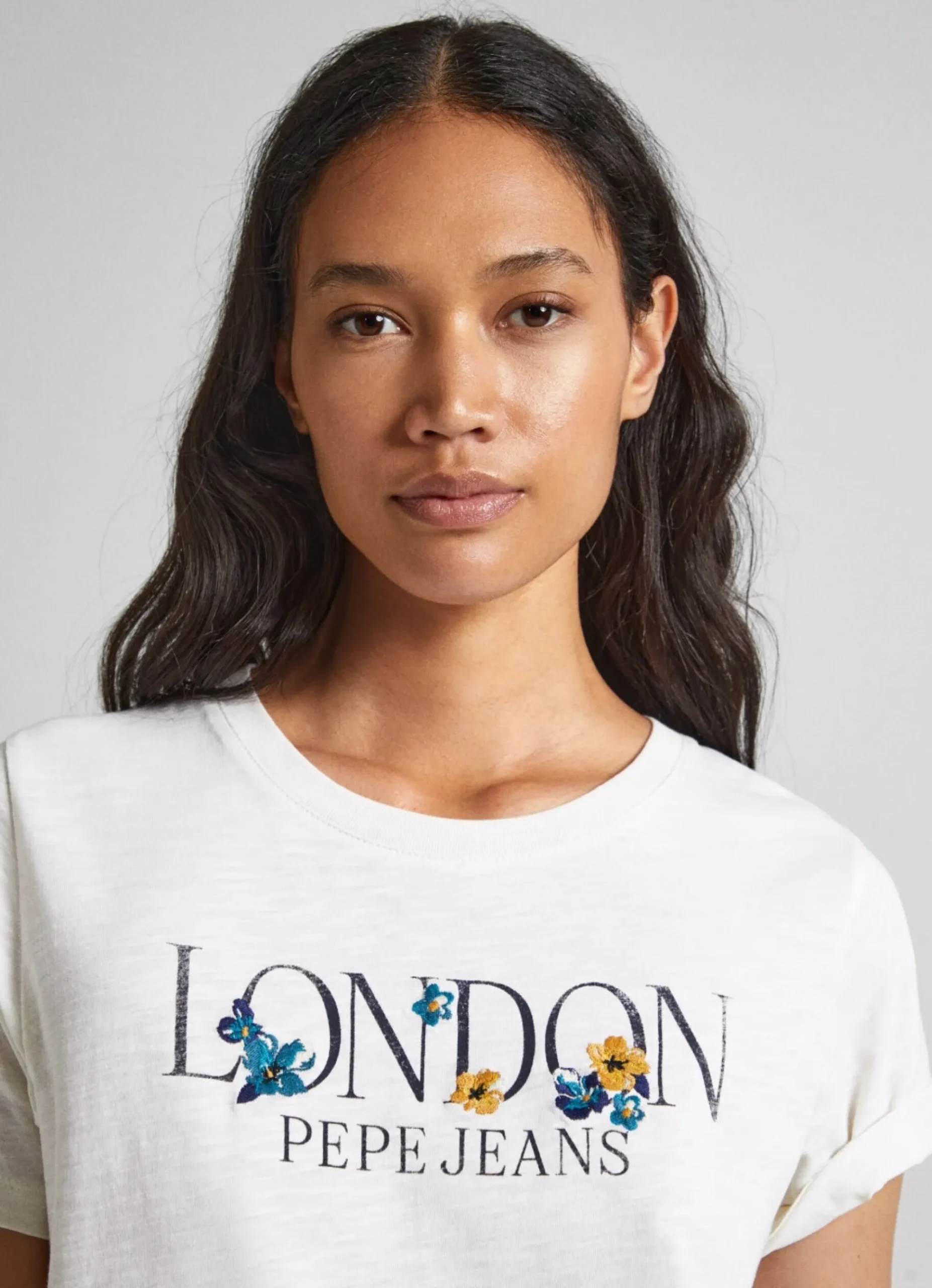 Mulher Pepe Jeans T-Shirts>T-Shirt Logo Estampado