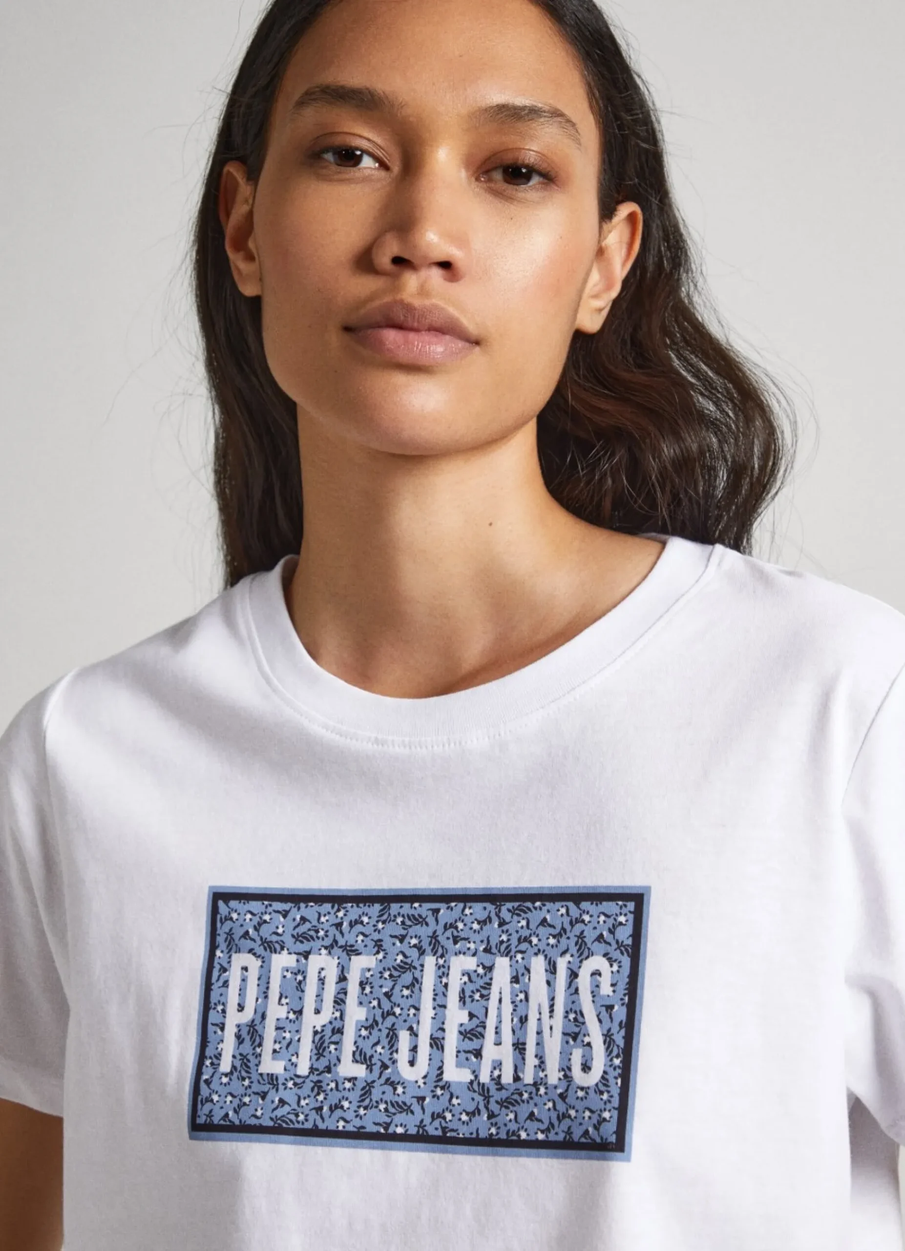 Mulher Pepe Jeans T-Shirts>T-Shirt Logo Estampado