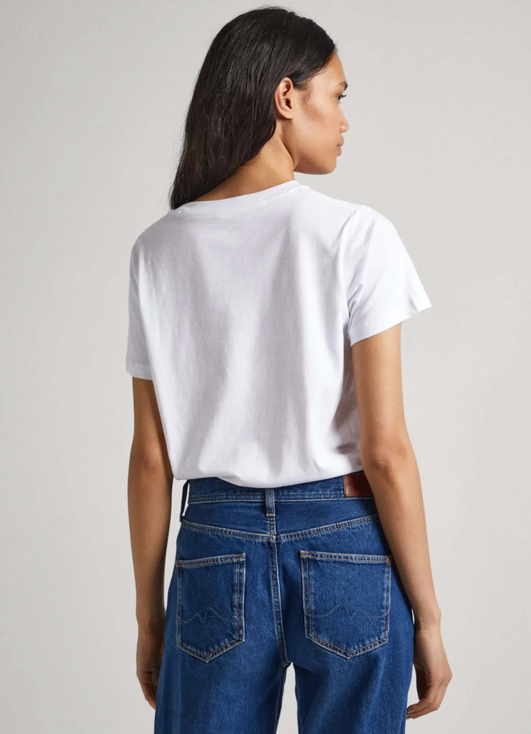 Mulher Pepe Jeans T-Shirts>T-Shirt Logo Estampado