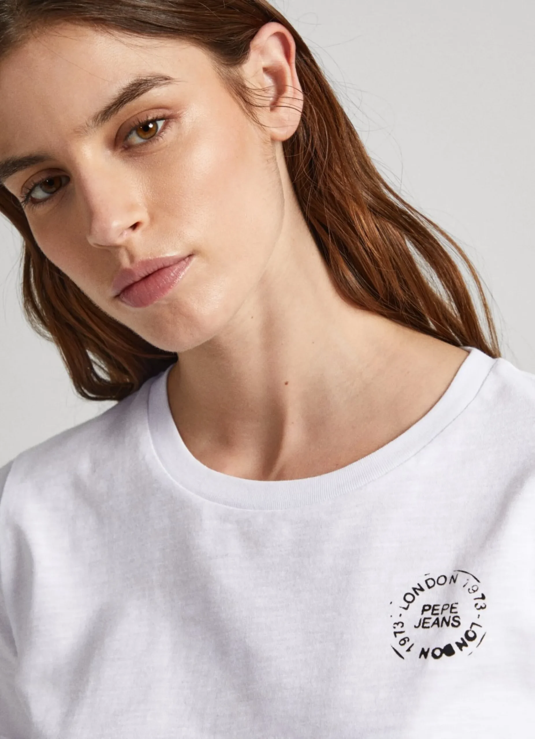 Mulher Pepe Jeans T-Shirts>T-Shirt Logo Estampado