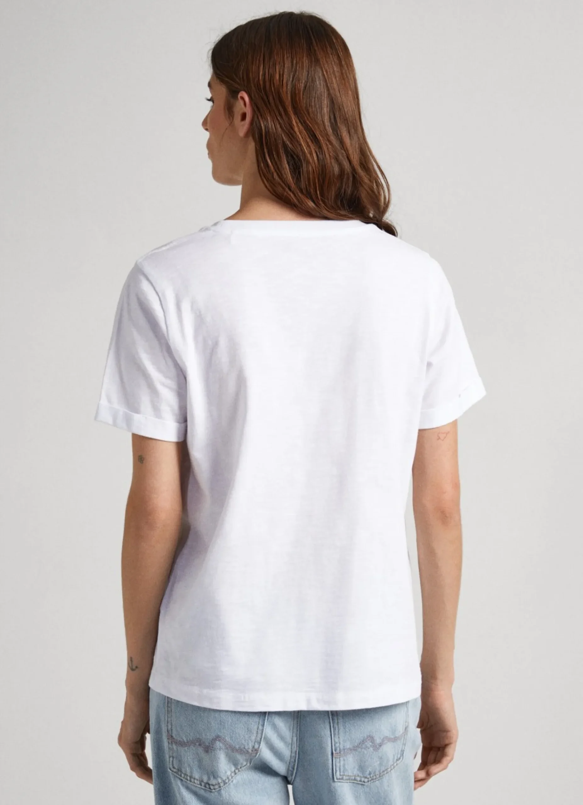 Mulher Pepe Jeans T-Shirts>T-Shirt Logo Estampado
