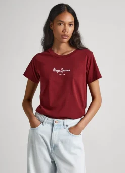 Mulher Pepe Jeans T-Shirts>T-Shirt Logo Estampado