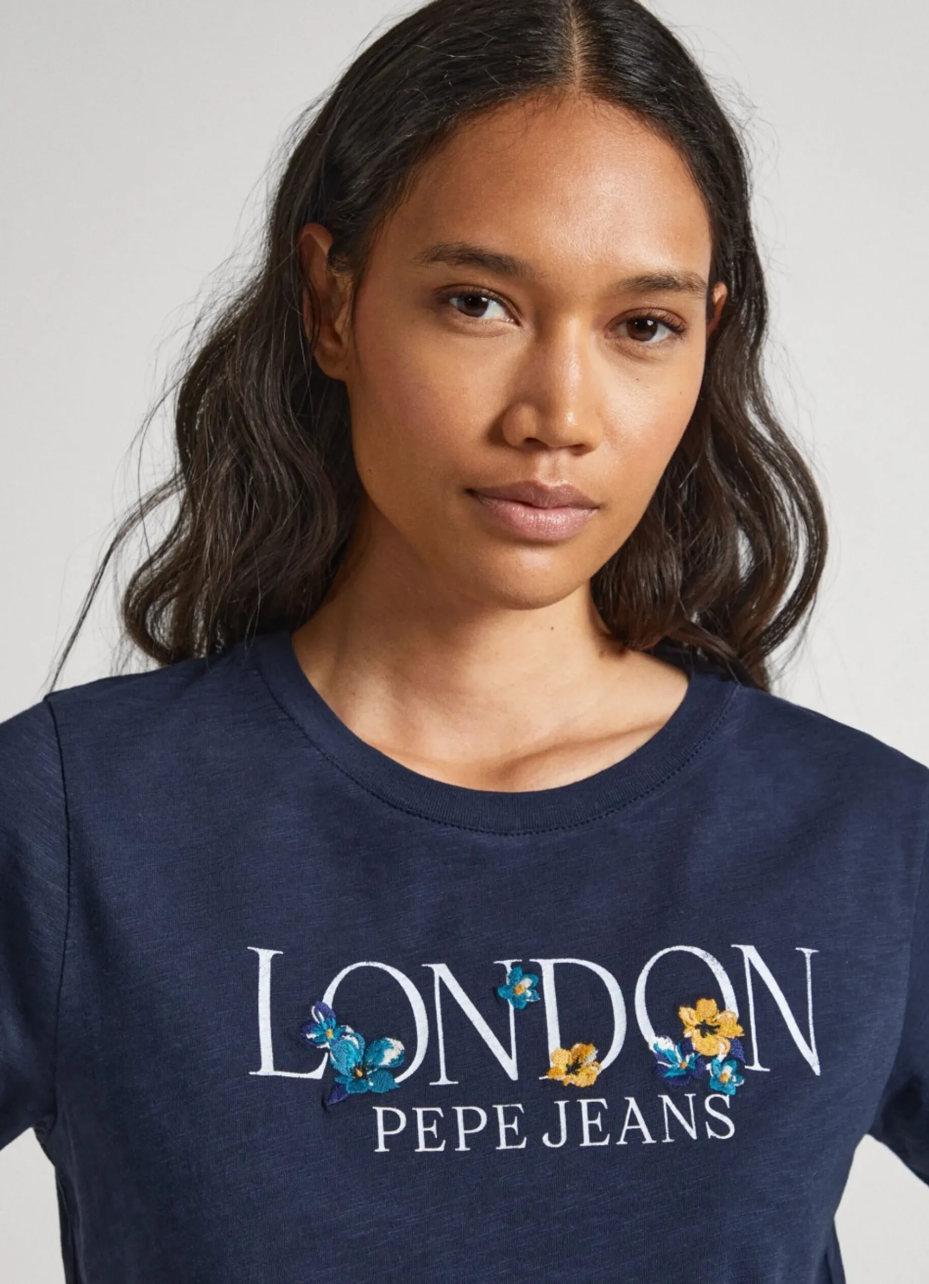 Mulher Pepe Jeans T-Shirts>T-Shirt Logo Estampado