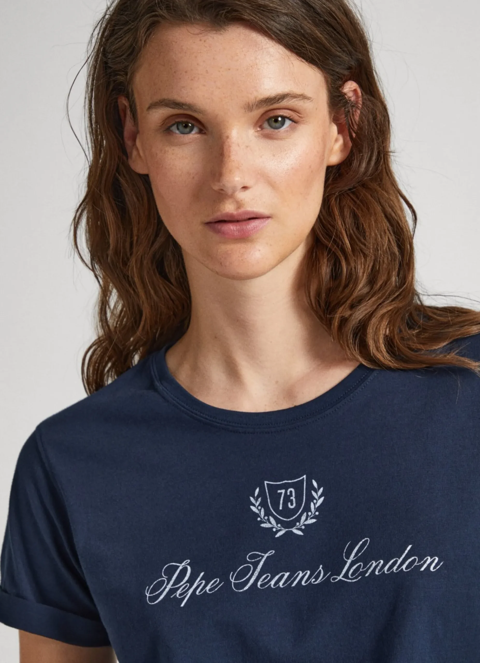 Mulher Pepe Jeans T-Shirts>T-Shirt Logo Estampado