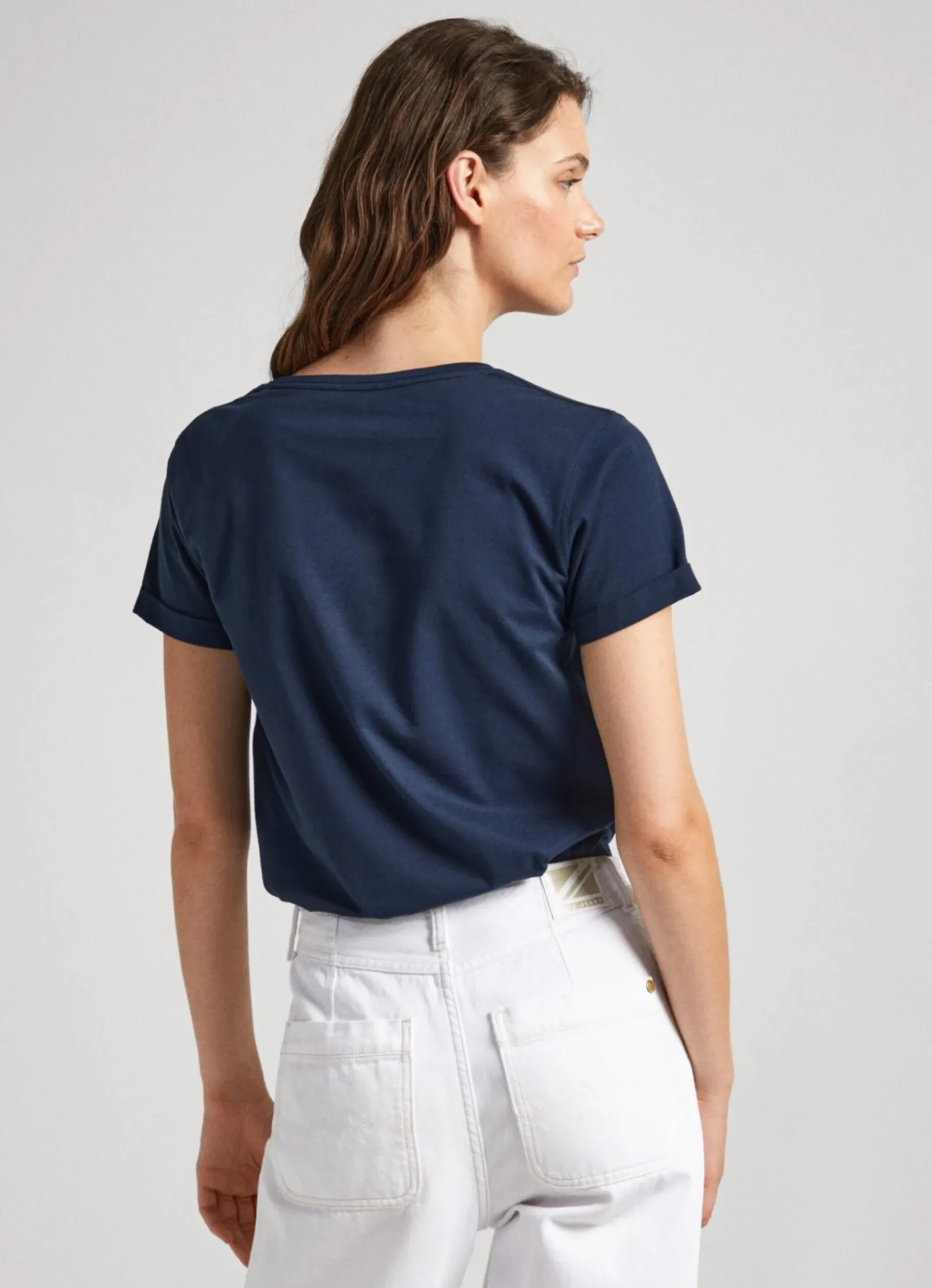 Mulher Pepe Jeans T-Shirts>T-Shirt Logo Estampado