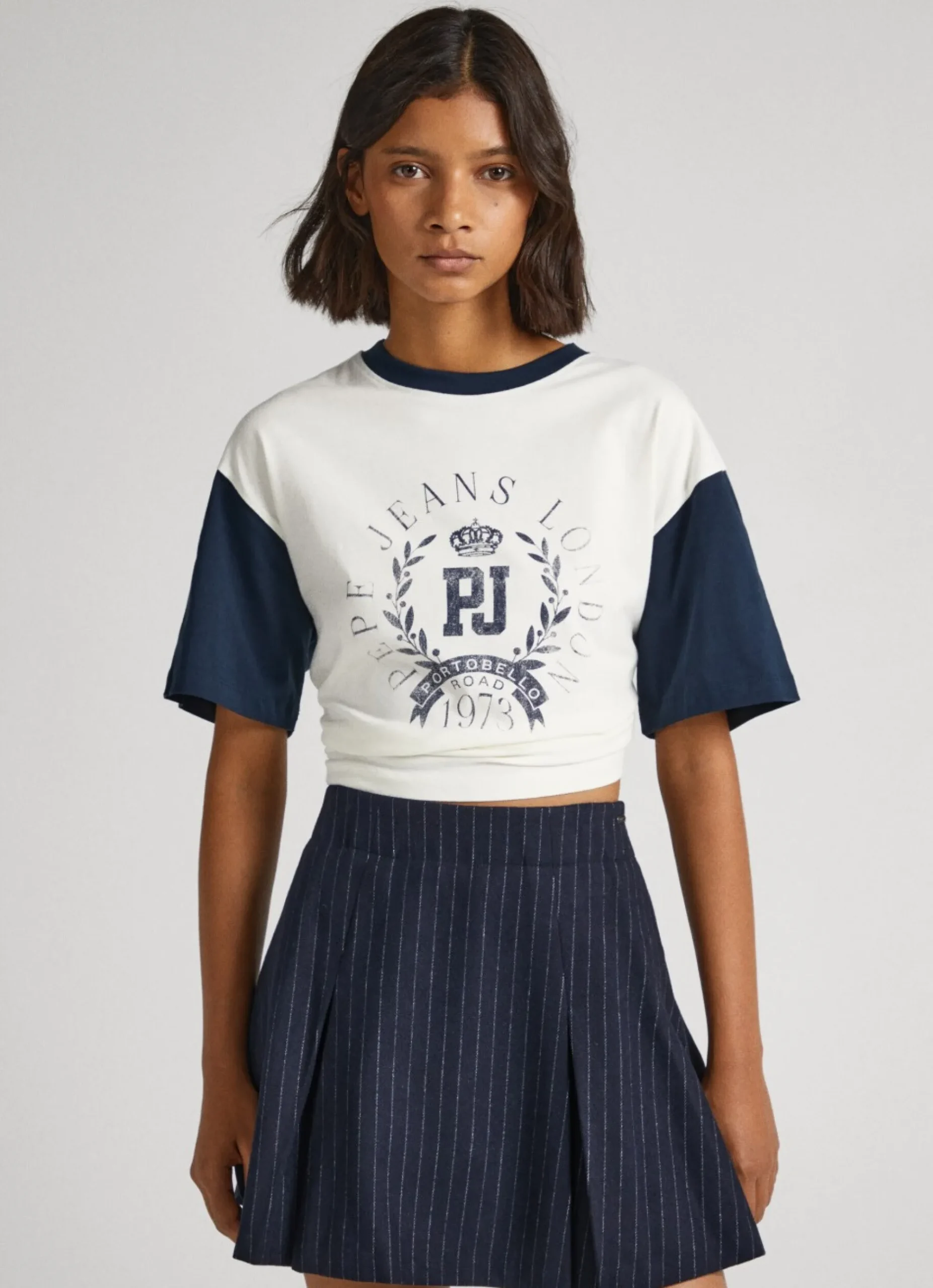 Mulher Pepe Jeans T-Shirts>T-Shirt Logo Heritage