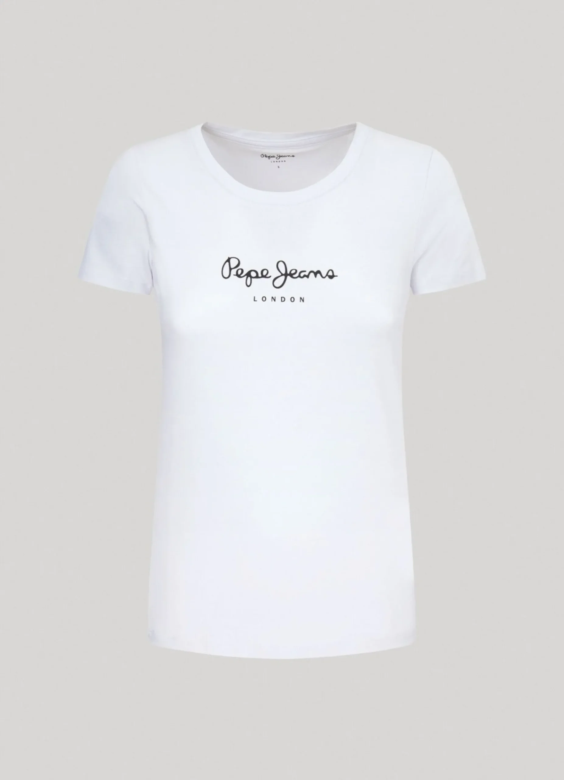 Mulher Pepe Jeans T-Shirts>T-Shirt Lycra Logo Estampado