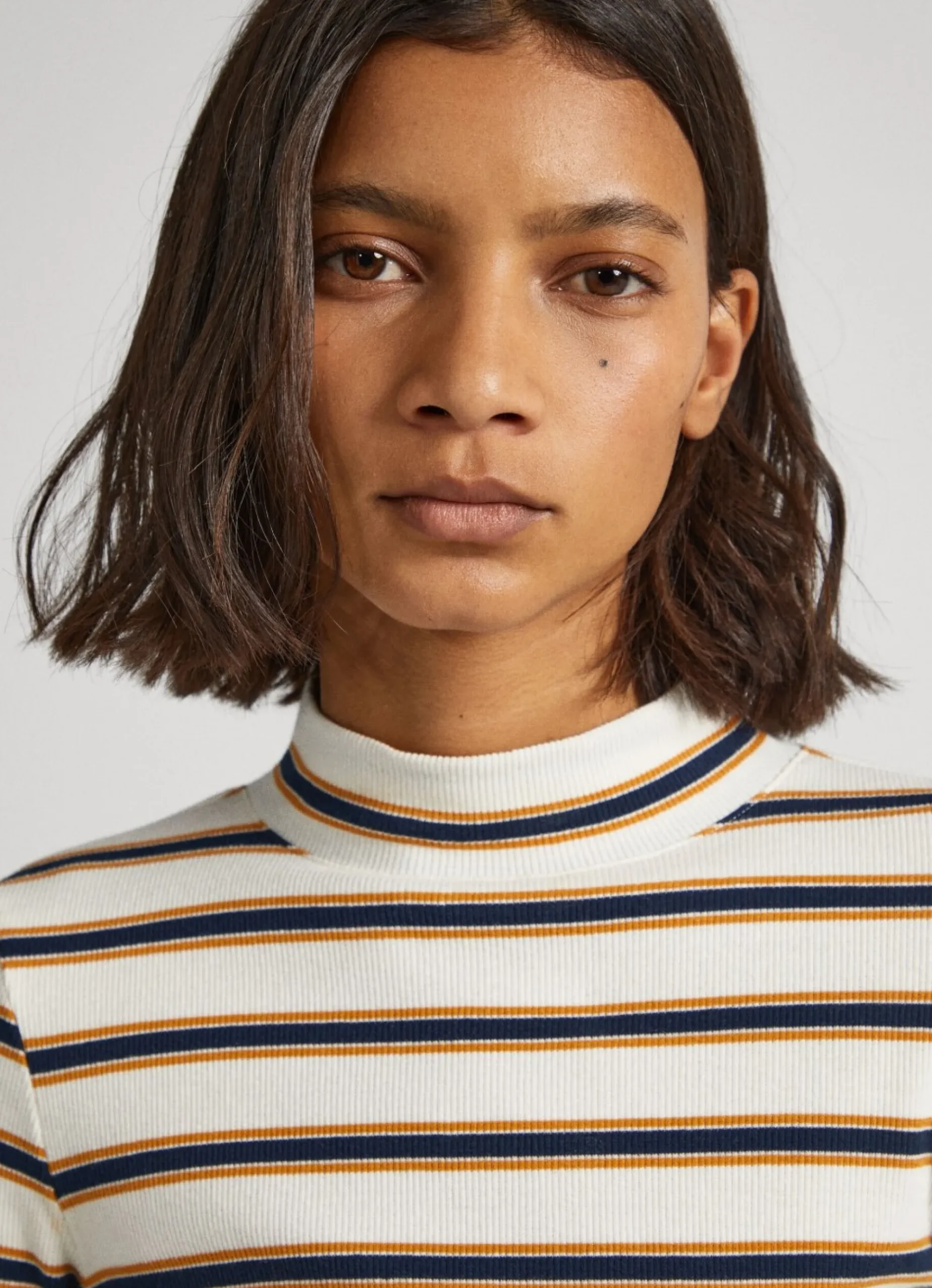 Mulher Pepe Jeans T-Shirts>T-Shirt Manga Comprida As Riscas