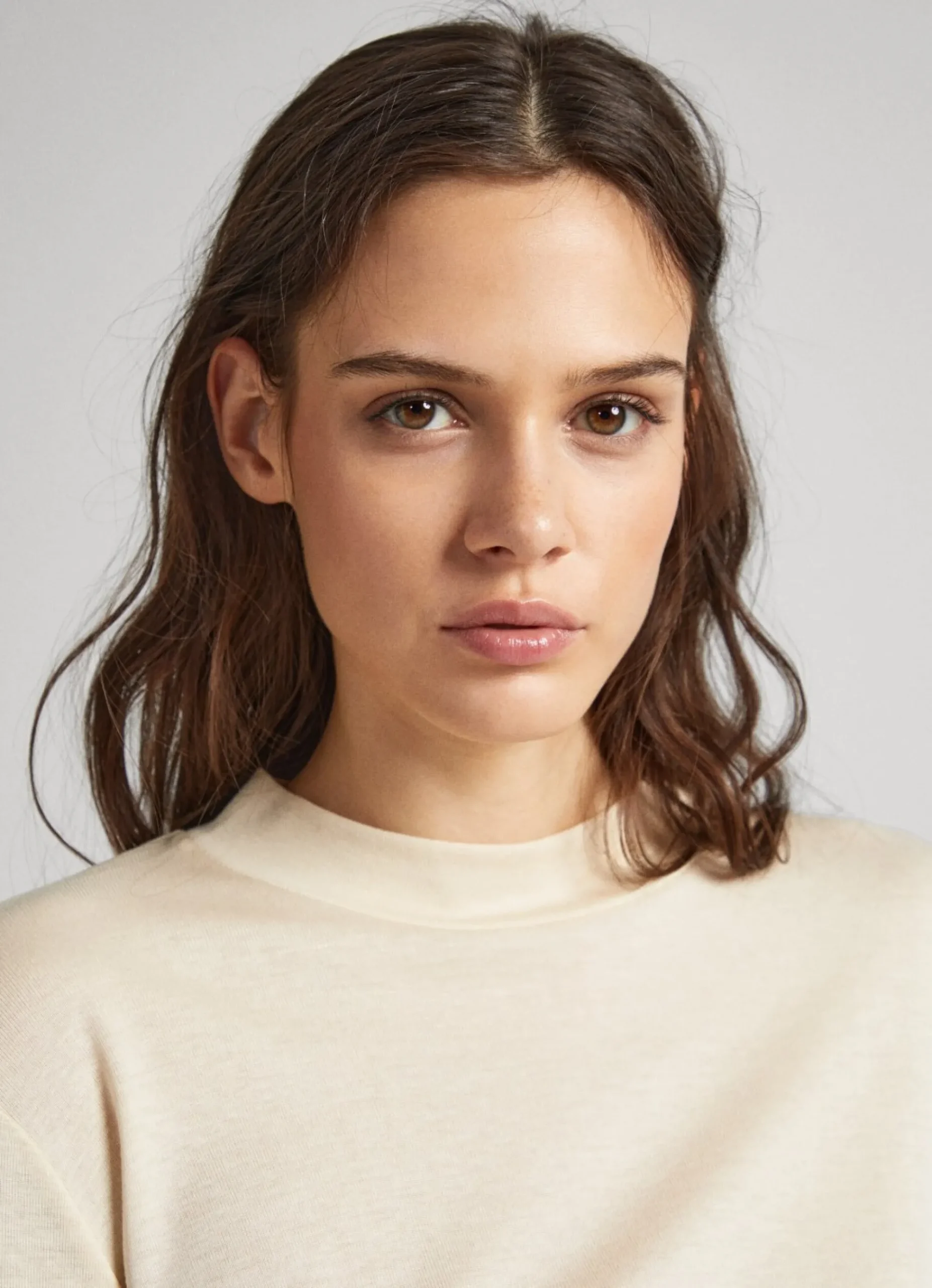 Mulher Pepe Jeans T-Shirts>T-Shirt Manga Comprida Gola Perkins