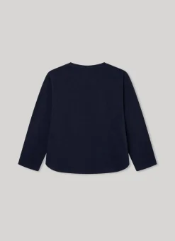 Rapariga Pepe Jeans Camisas E T-Shirts>T-Shirt Manga Comprida Logo Strass