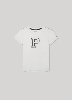 Rapaz Pepe Jeans T-Shirts>T-Shirt Maxi Logo Estampado