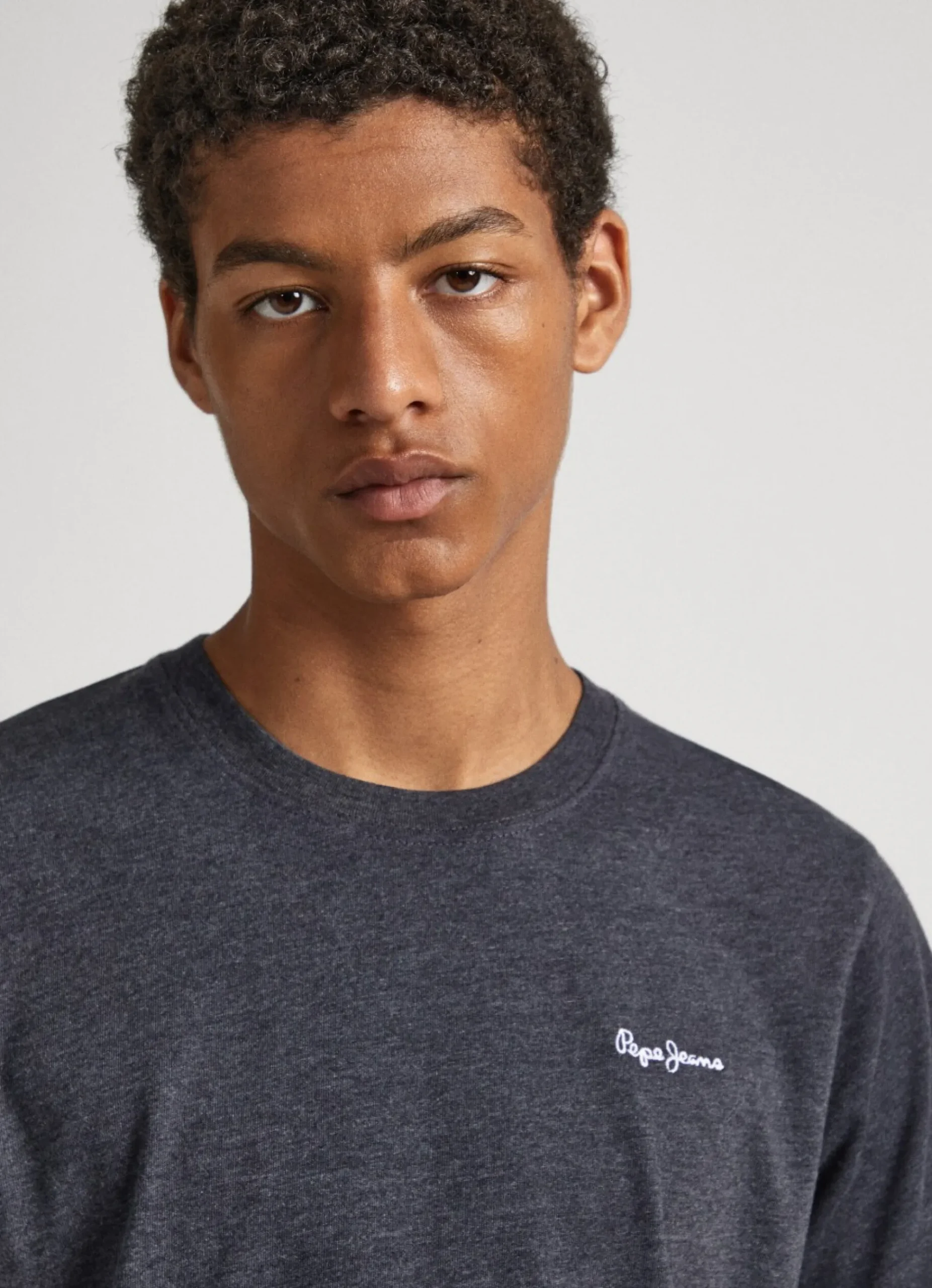 Homem Pepe Jeans T-Shirts>T-Shirt Melange Decote Redondo