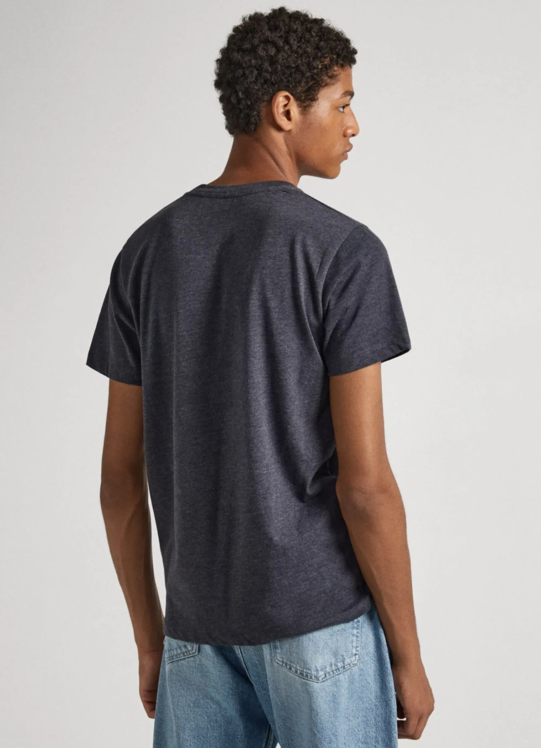 Homem Pepe Jeans T-Shirts>T-Shirt Melange Decote Redondo