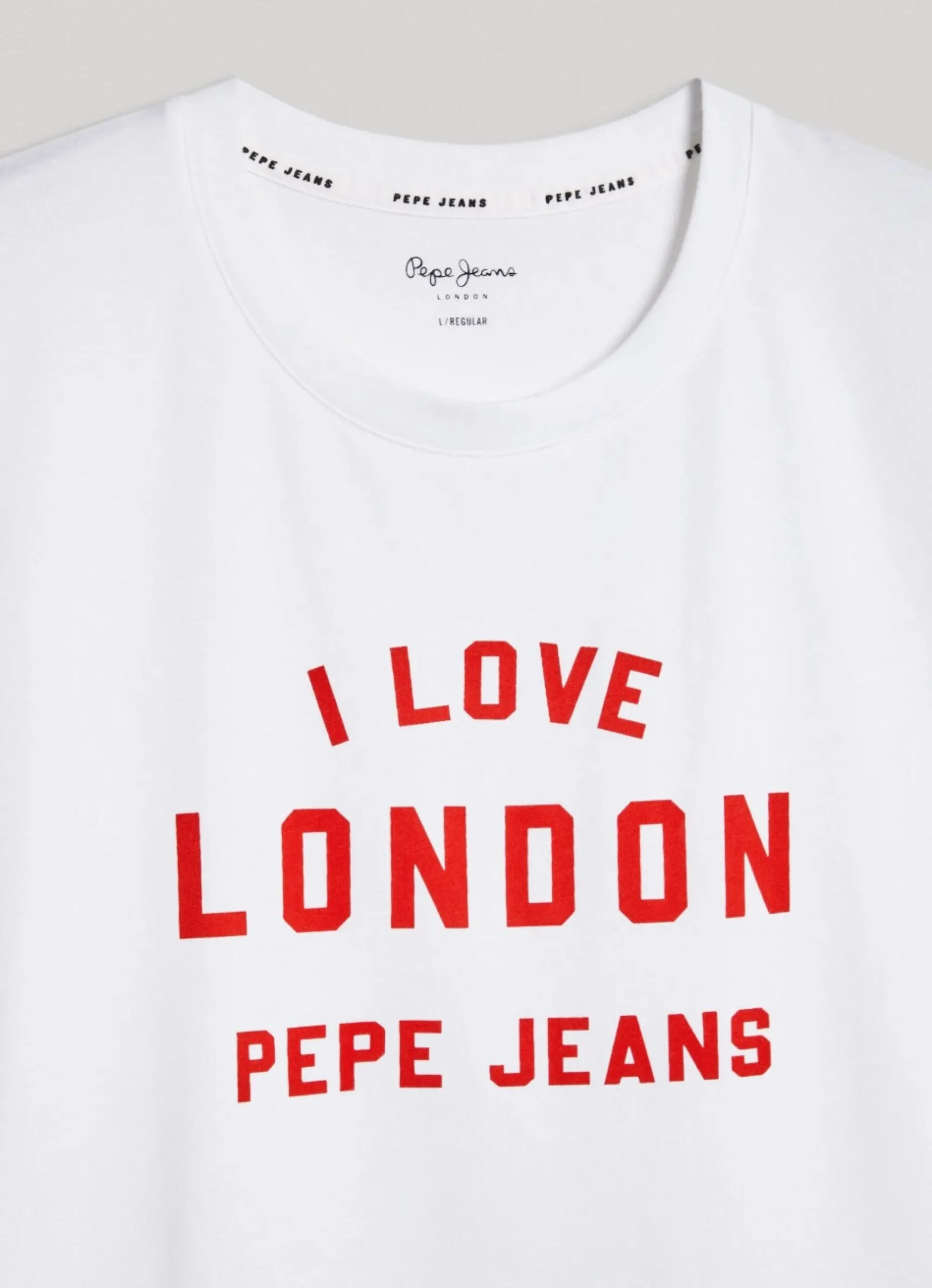 Homem Pepe Jeans T-Shirts>T-Shirt Unisexo Estampada I Love London