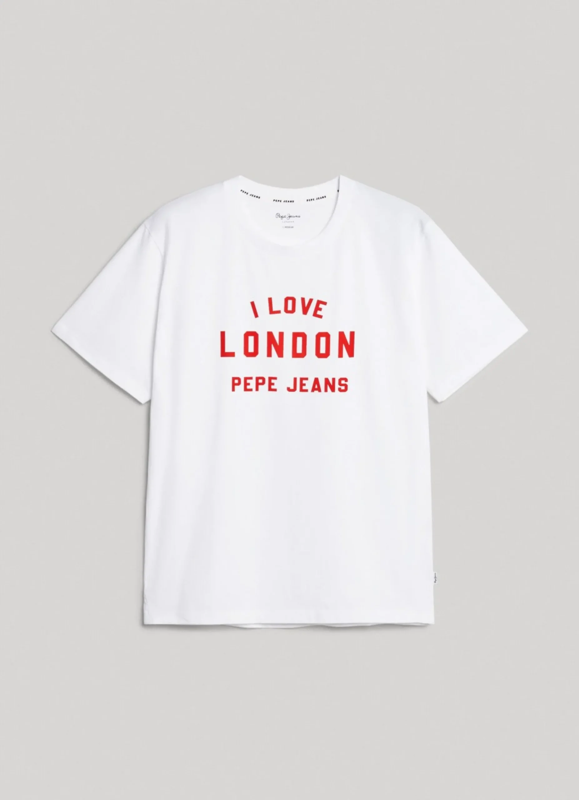 Homem Pepe Jeans T-Shirts>T-Shirt Unisexo Estampada I Love London