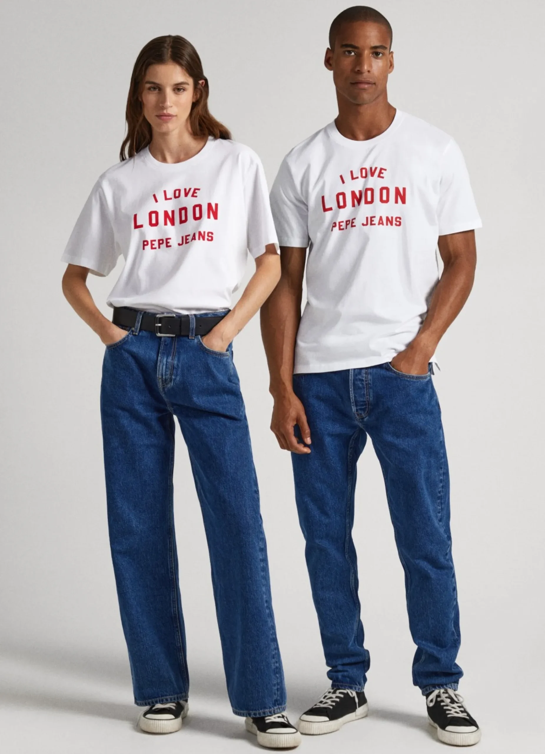 Mulher Pepe Jeans T-Shirts>T-Shirt Unisexo Estampada I Love London