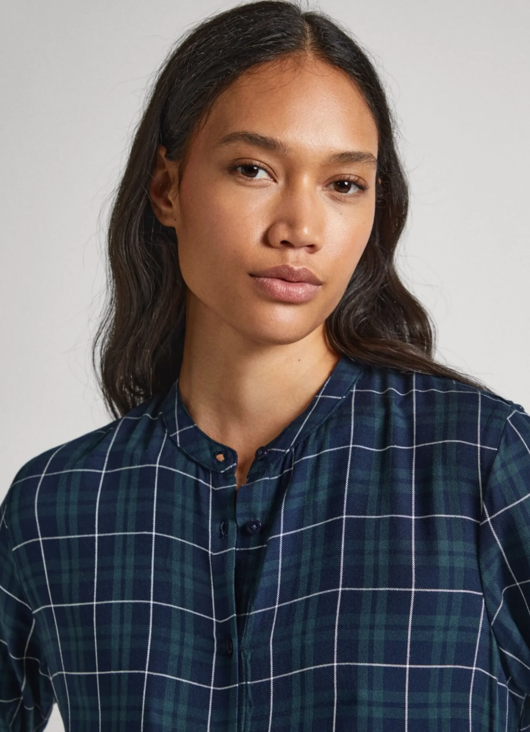 Mulher Pepe Jeans Vestidos E Macacões>Vestido Babydoll Xadrez
