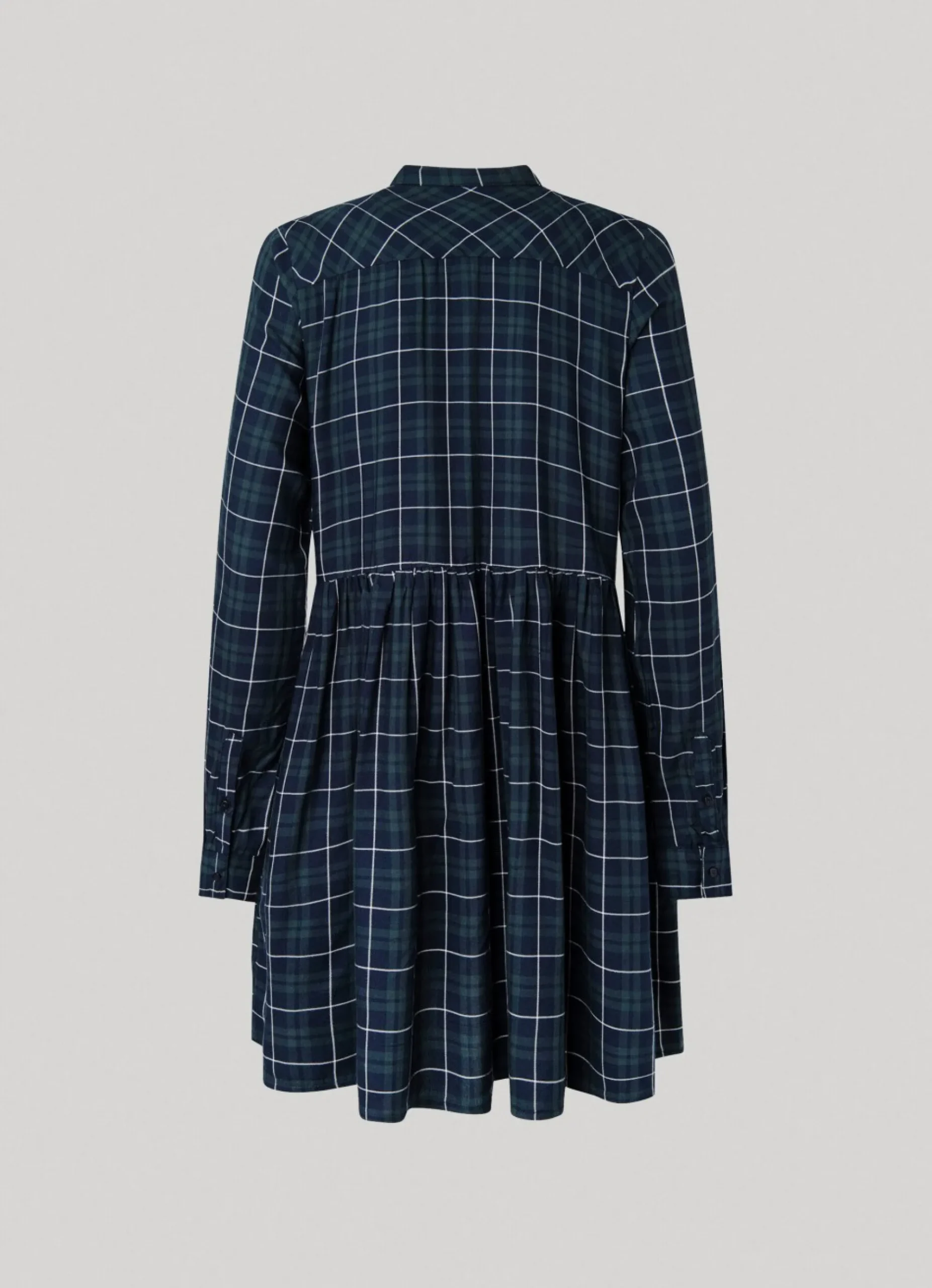 Mulher Pepe Jeans Vestidos E Macacões>Vestido Babydoll Xadrez