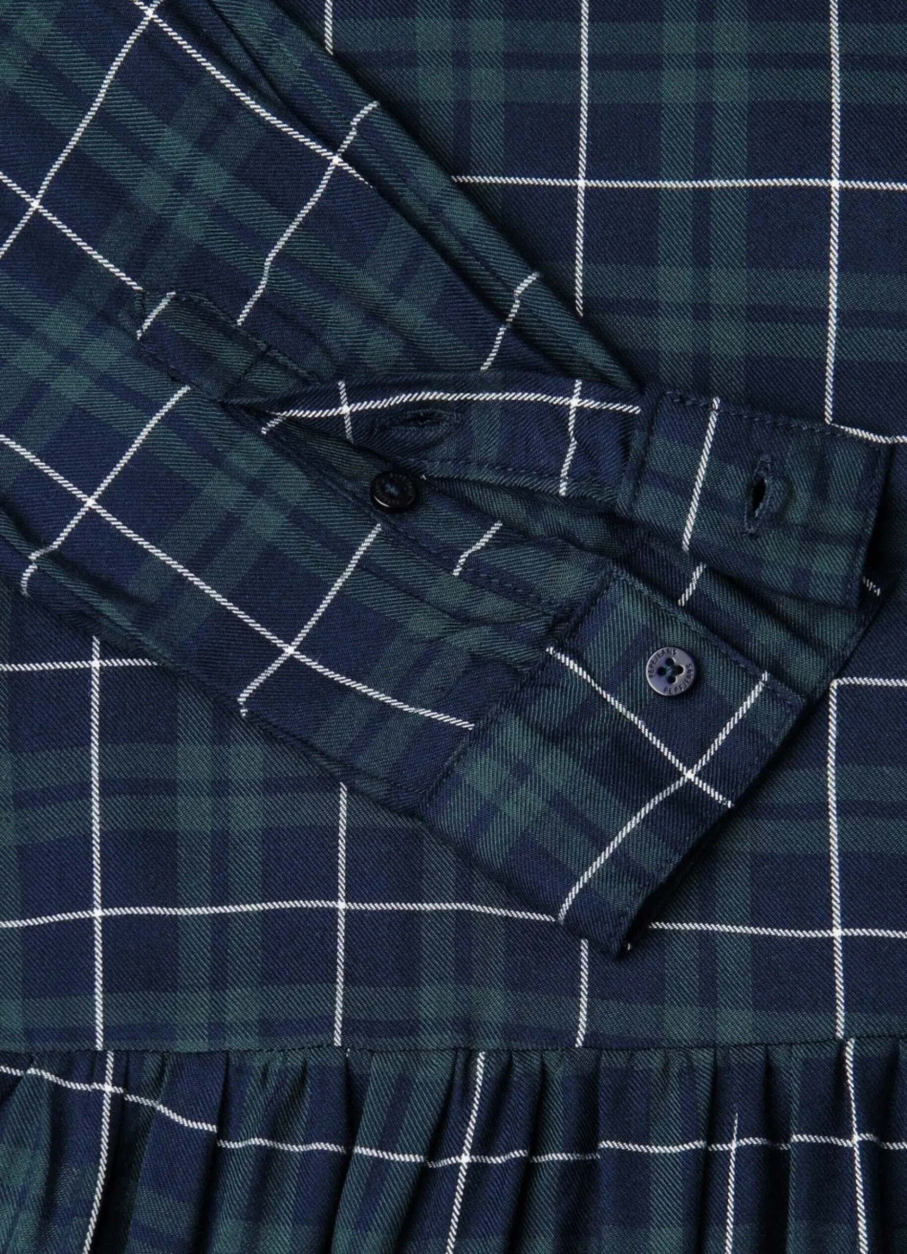 Mulher Pepe Jeans Vestidos E Macacões>Vestido Babydoll Xadrez