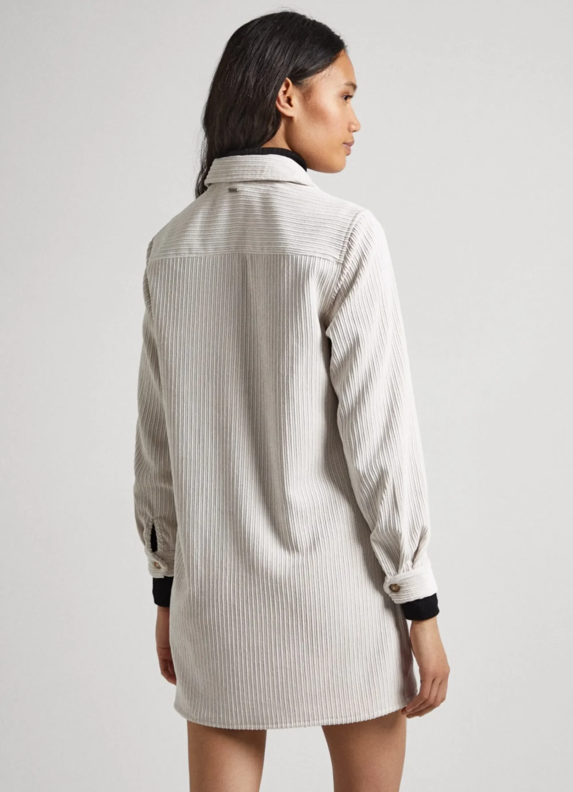 Mulher Pepe Jeans Vestidos E Macacões>Vestido Camiseiro Bombazina