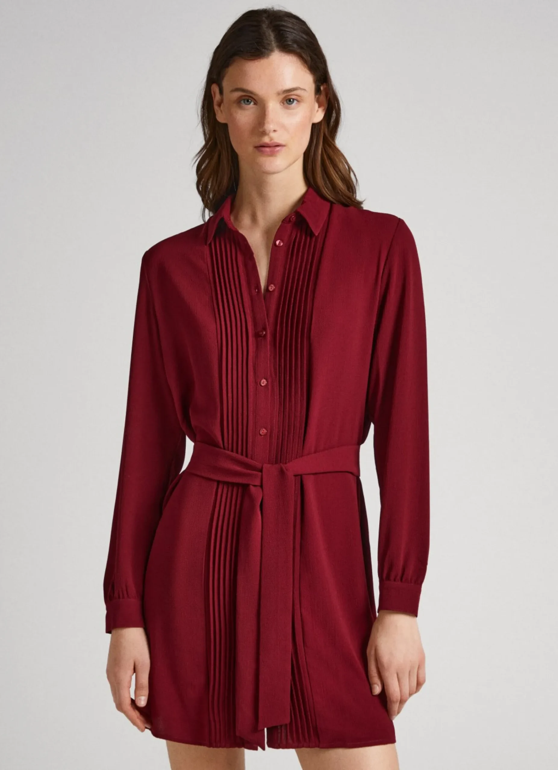 Mulher Pepe Jeans Vestidos E Macacões>Vestido Camiseiro Crepe